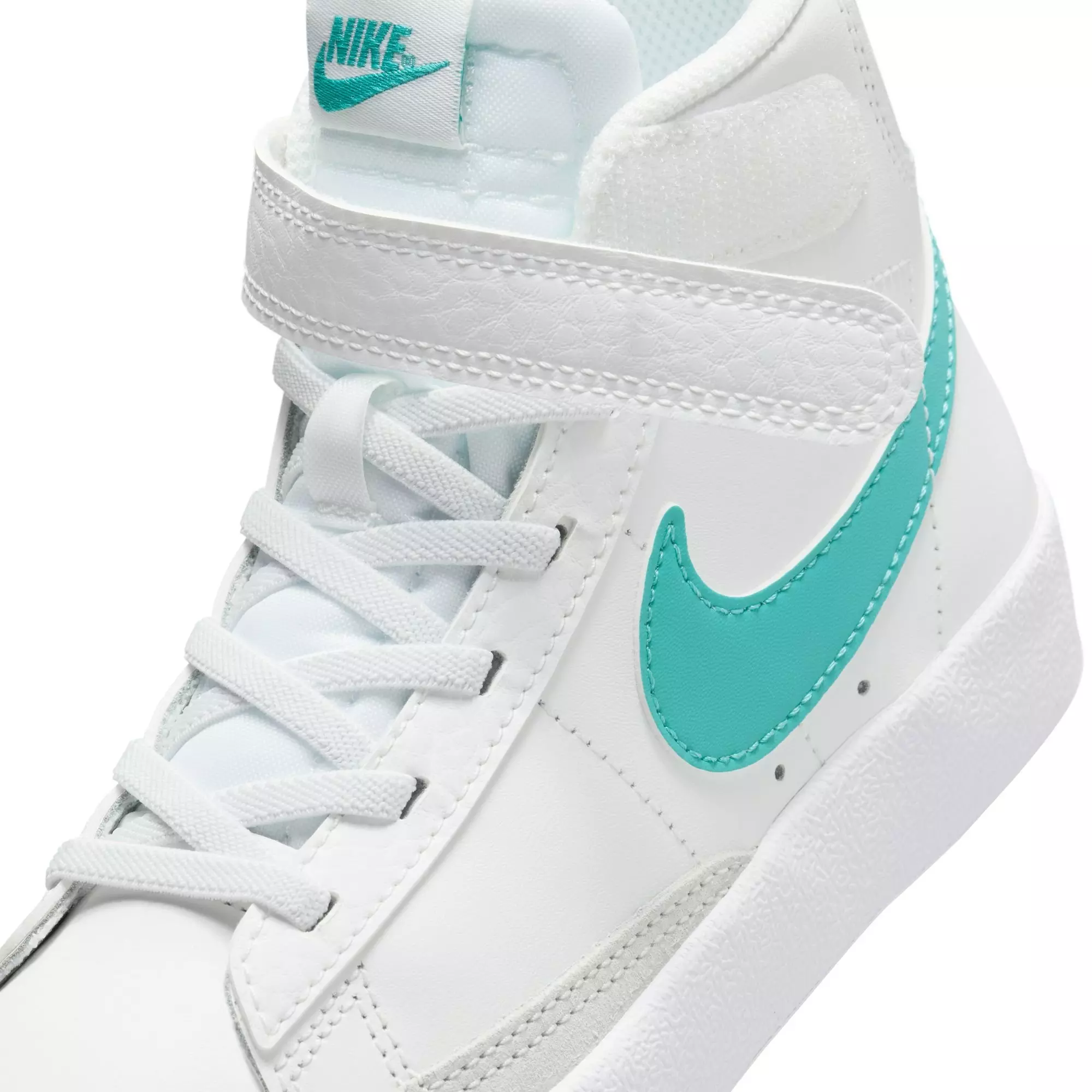 Nike Blazer Mid '77 "Summit White/Dusty Cactus/White" Preschool Boys' Shoe - WHITE/GREEN