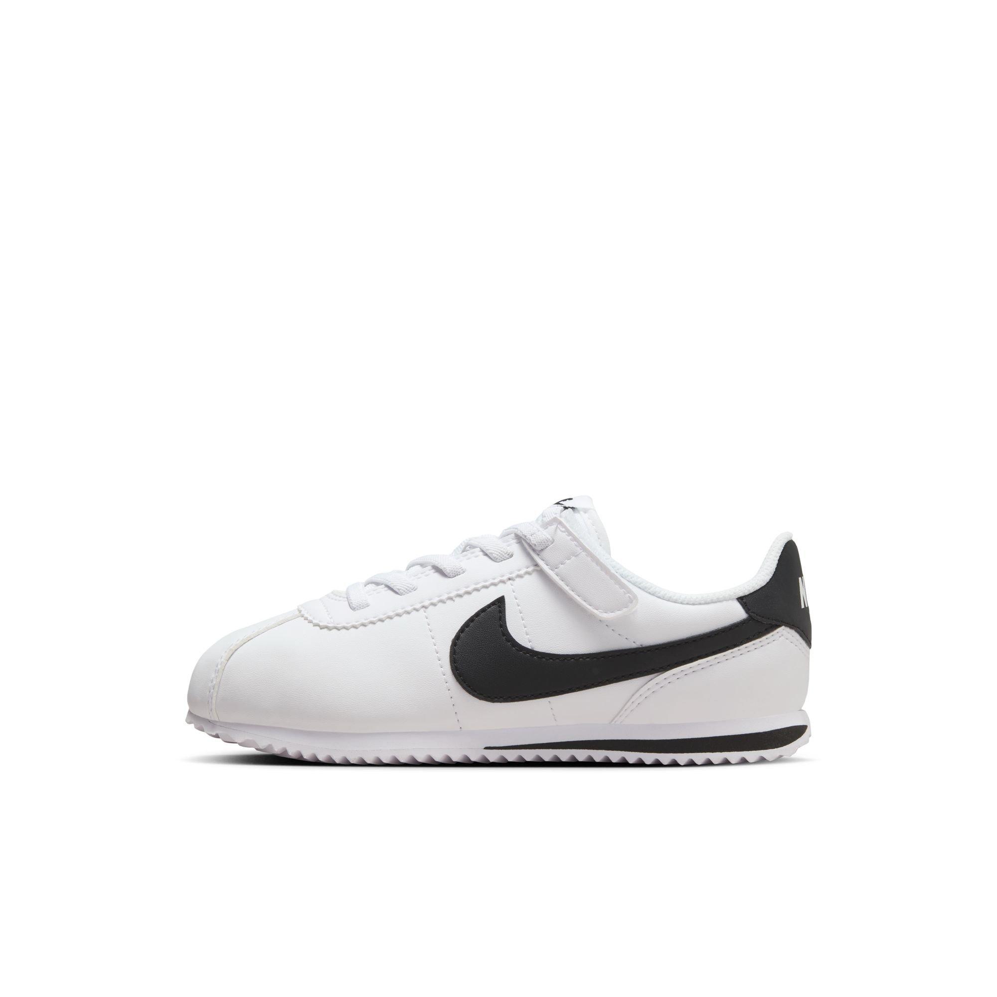 Nike Preschool Boys' Cortez Velcro Shoes - White/Black