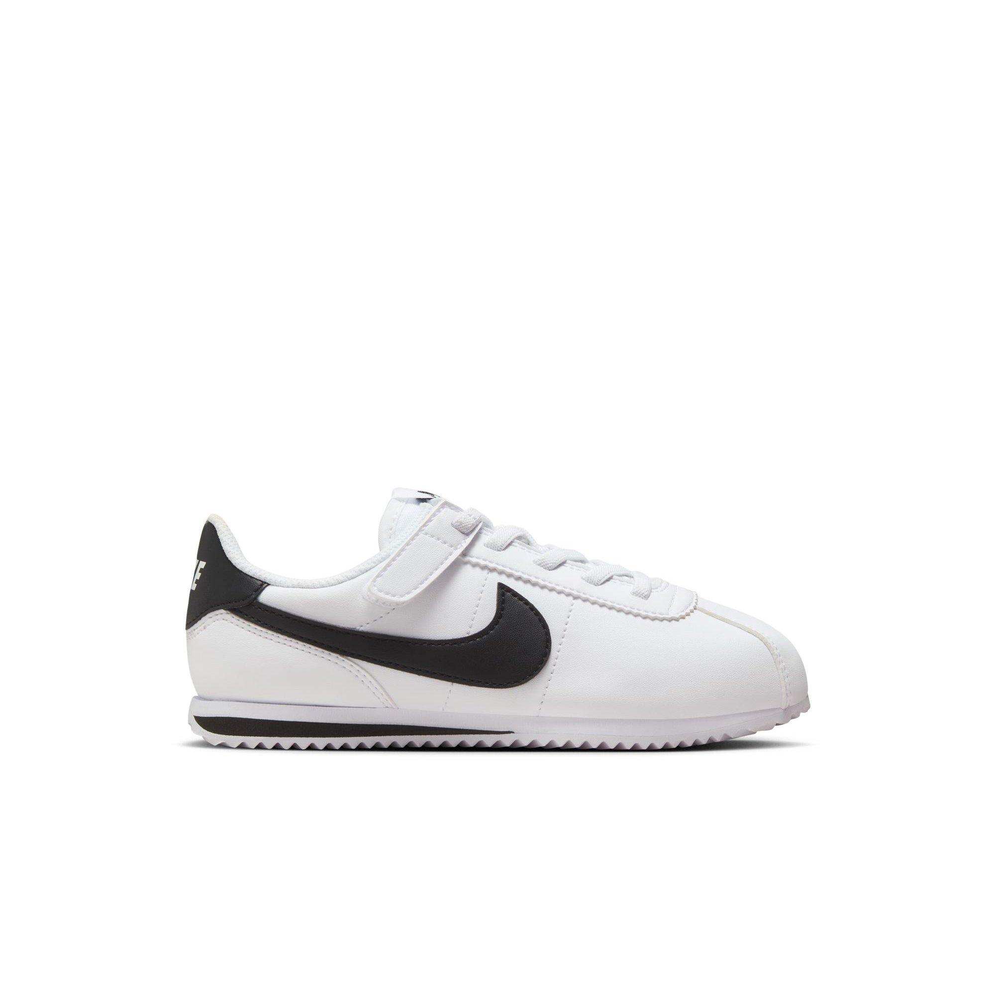 Nike Cortez EasyOn "White/Black" Preschool Boys' Shoe - WHITE/BLACK