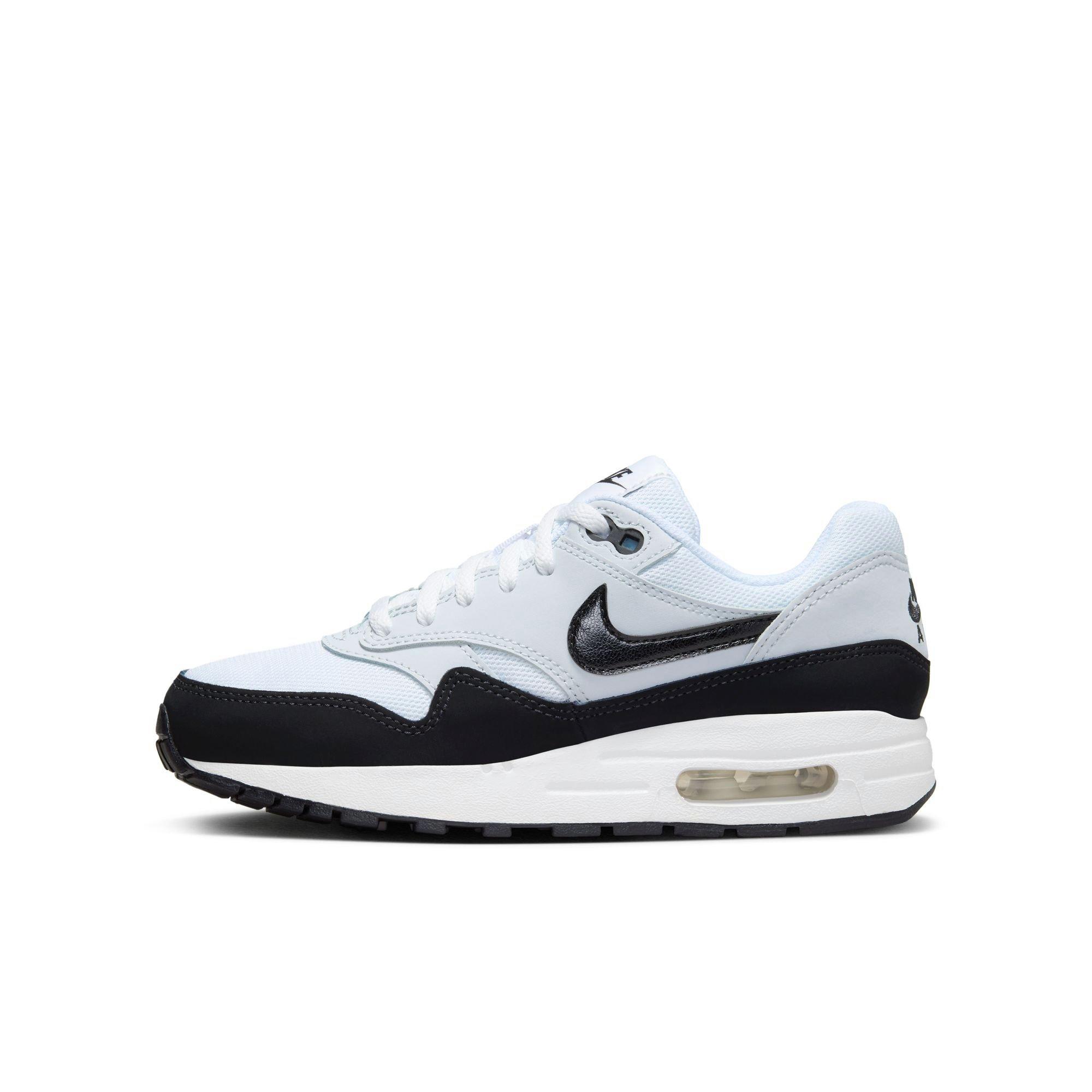 Nike Air Max 1 Preschool Boys' White/Black/Pure Platinum Shoe