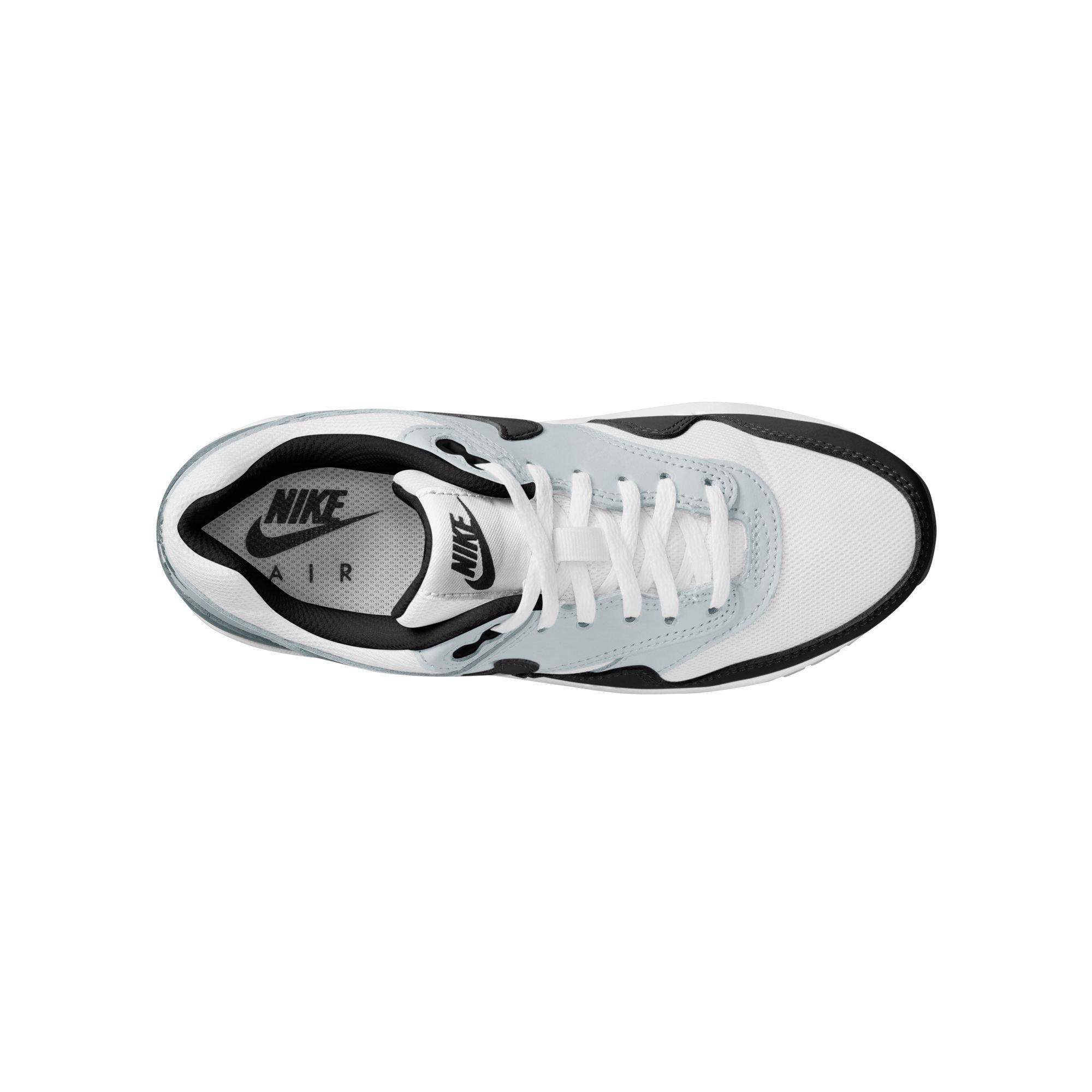 Nike Air Max 1 Preschool Boys' White/Black/Pure Platinum Shoe