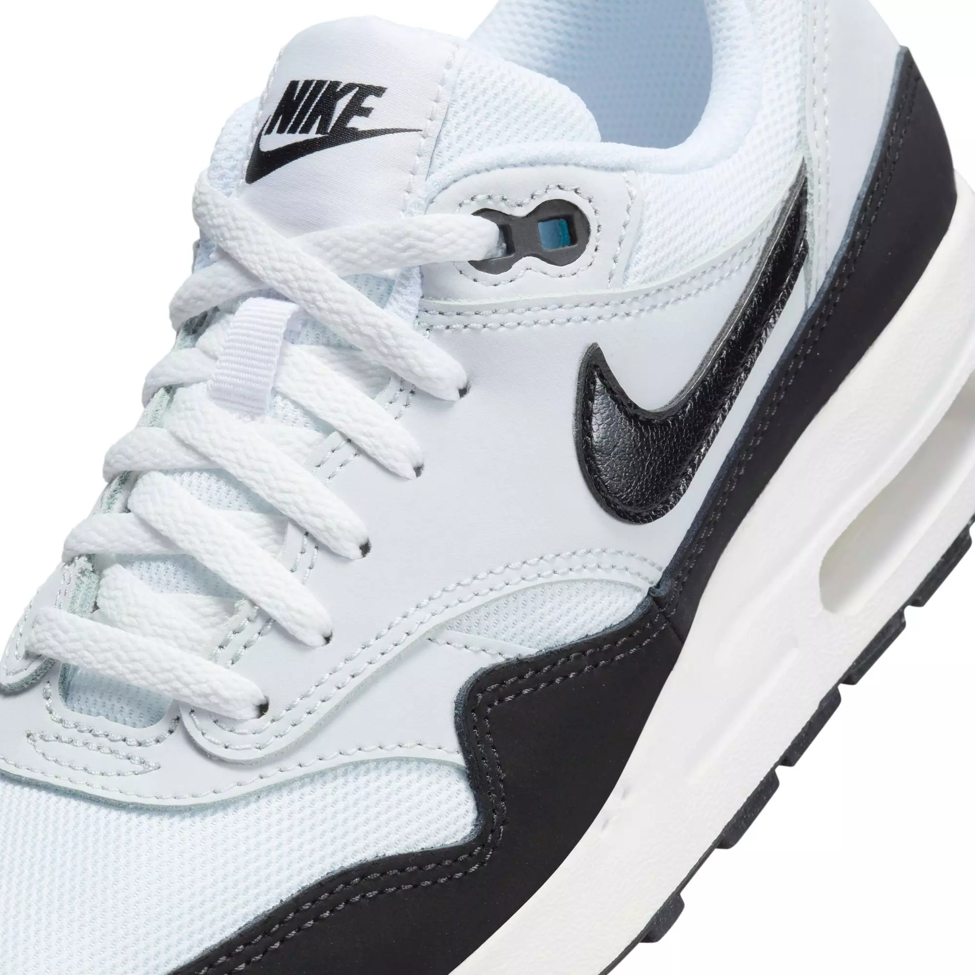 Nike Air Max 1 "White/Black/Pure Platinum" Preschool Boys' Shoe - WHITE