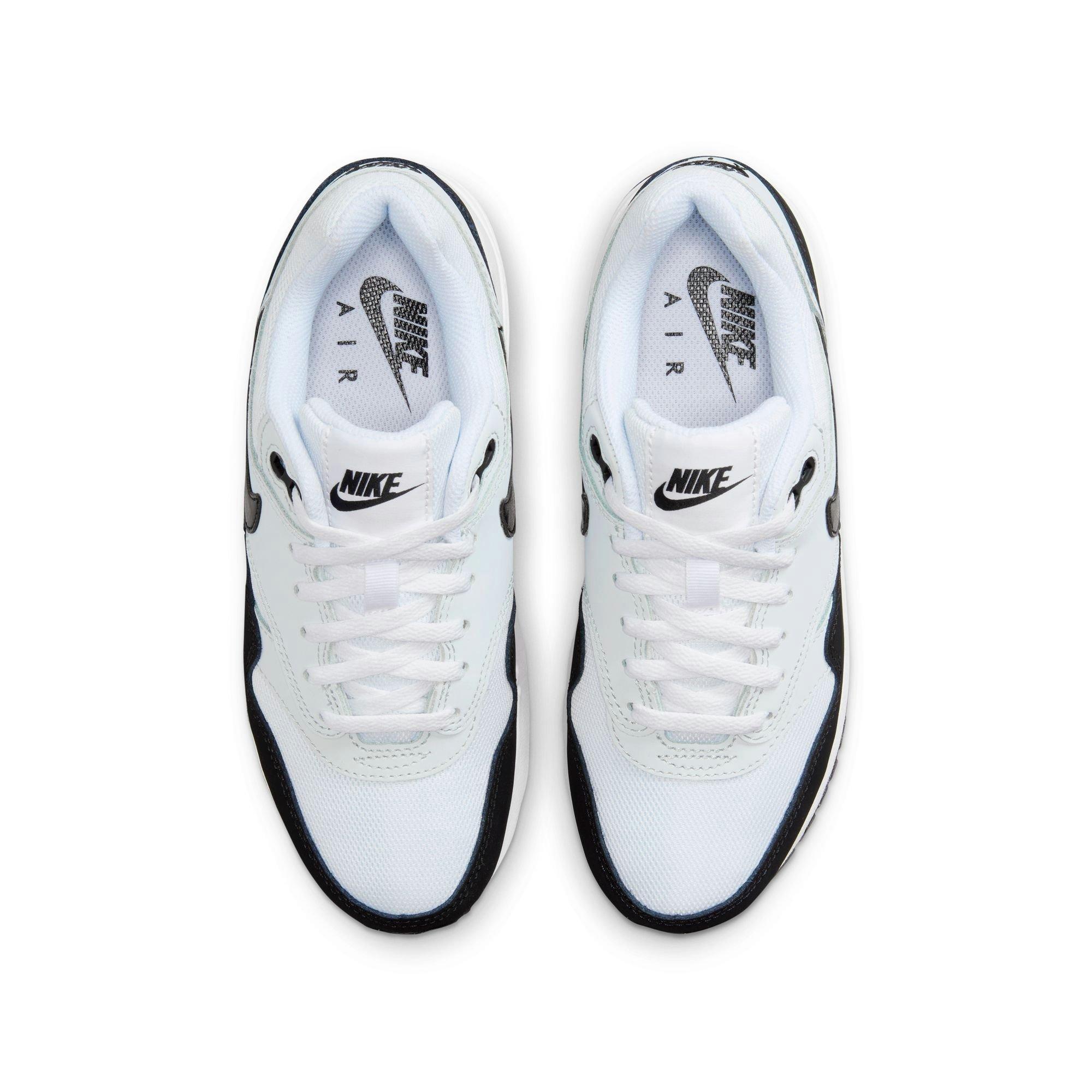 Nike Air Max 1 Preschool Boys' "White/Black/Pure Platinum" Shoe