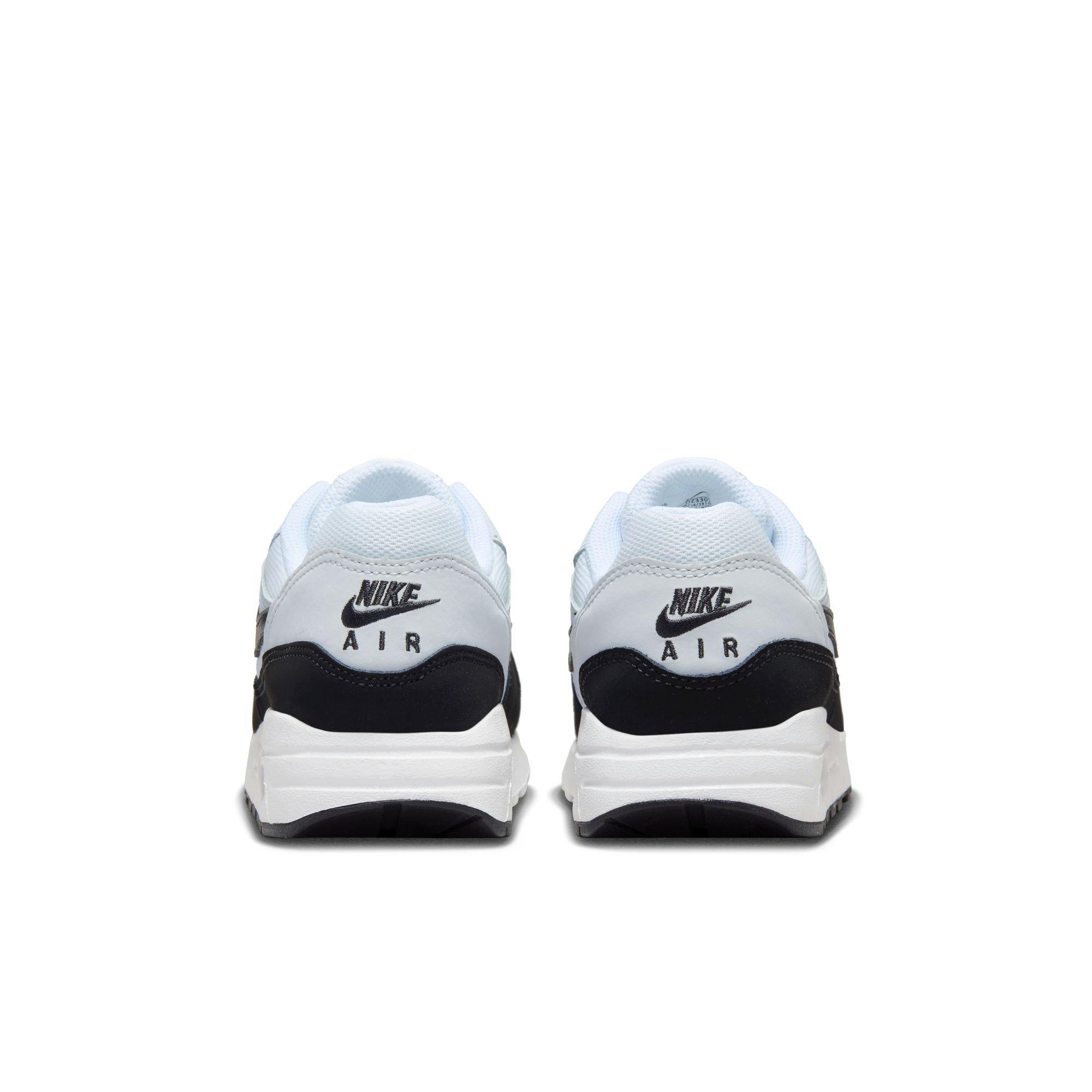 Nike Air Max 1 Preschool Boys' White/Black/Pure Platinum Shoe