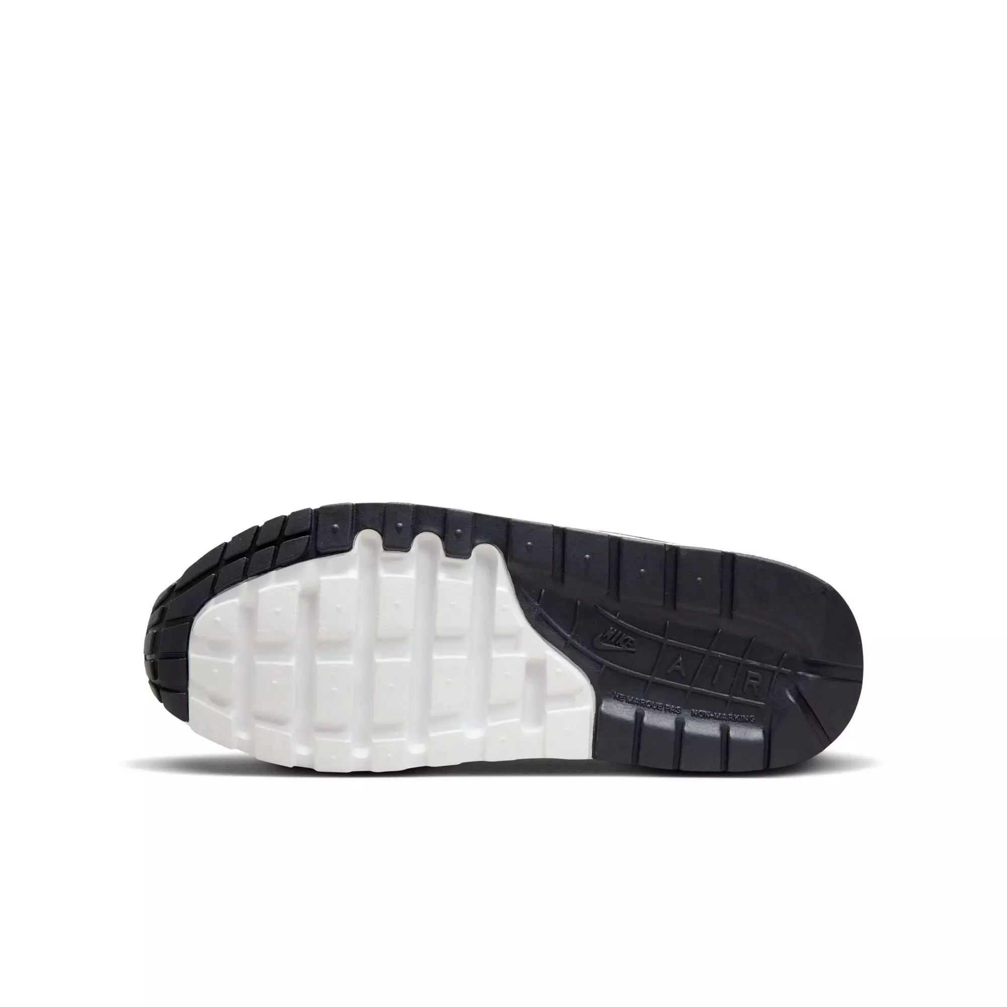 Nike Air Max 1 "White/Black/Pure Platinum" Preschool Boys' Shoe - WHITE