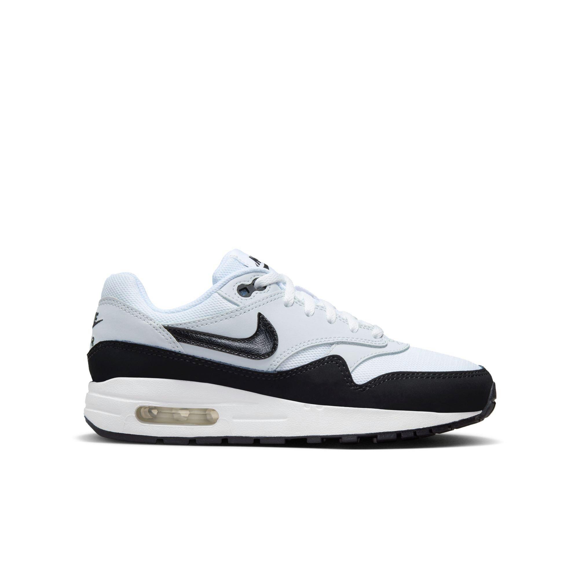 Nike Air Max 1 "White/Black/Pure Platinum" Preschool Boys' Shoe - WHITE