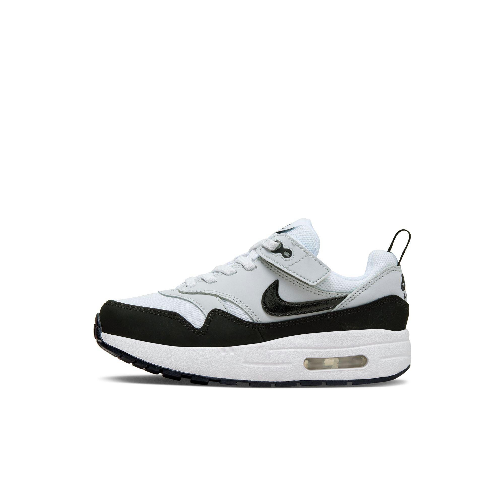 Nike Air Max 1 EasyOn Preschool Boys' "White/Black/Pure Platinum" Shoe