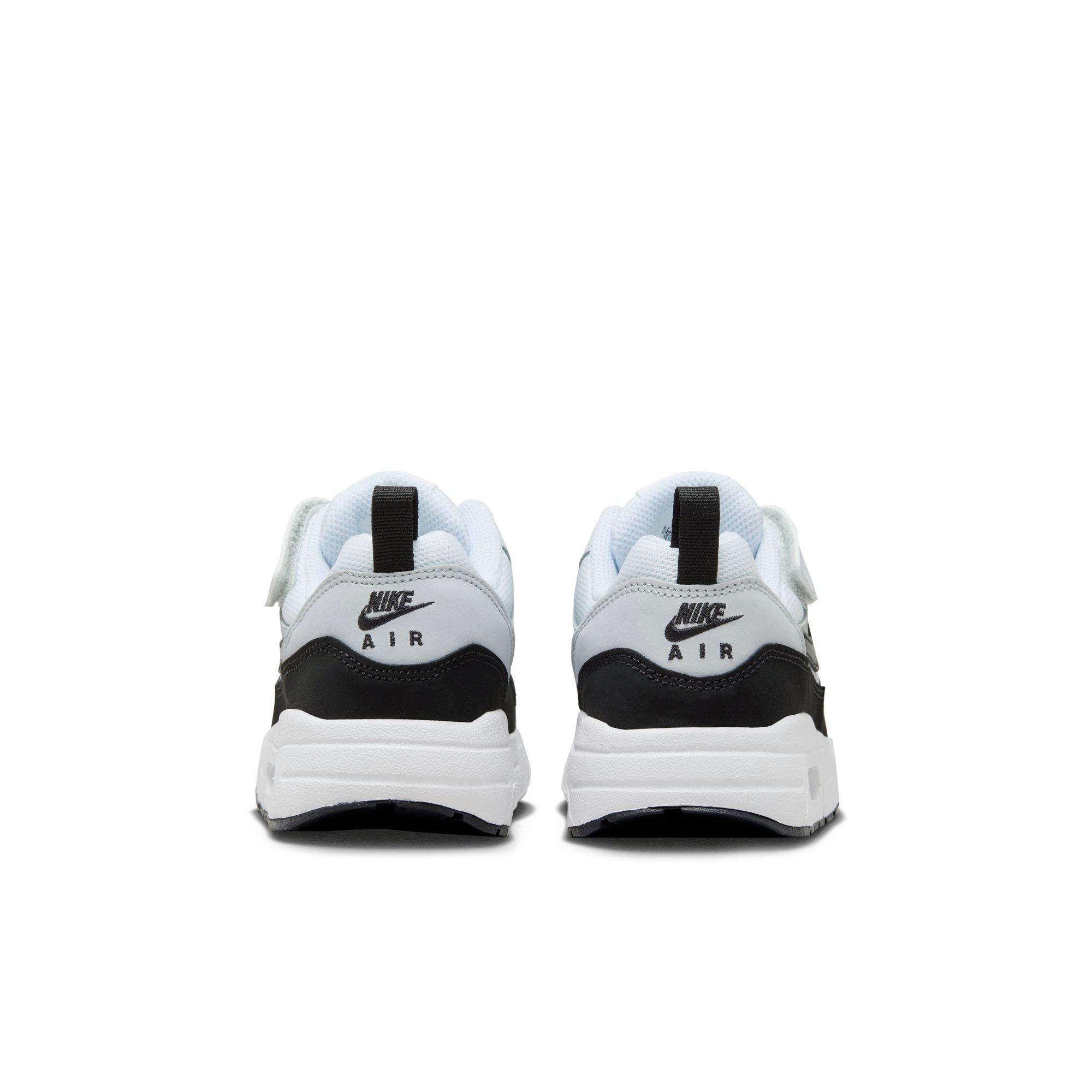 Nike Air Max 1 EasyOn Preschool Boys' "White/Black/Pure Platinum" Shoe