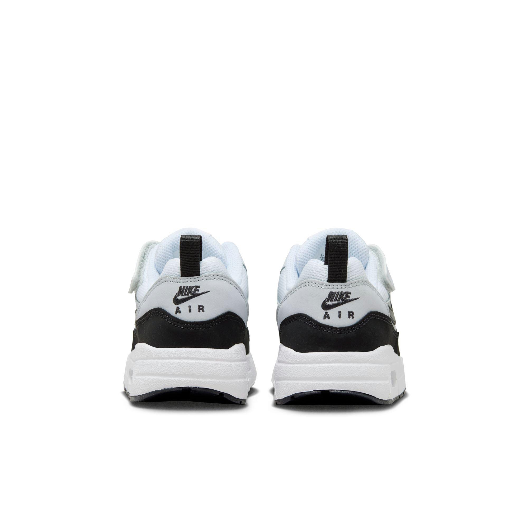 Nike Air Max 1 EasyOn Preschool Boys' White/Black/Pure Platinum Shoe