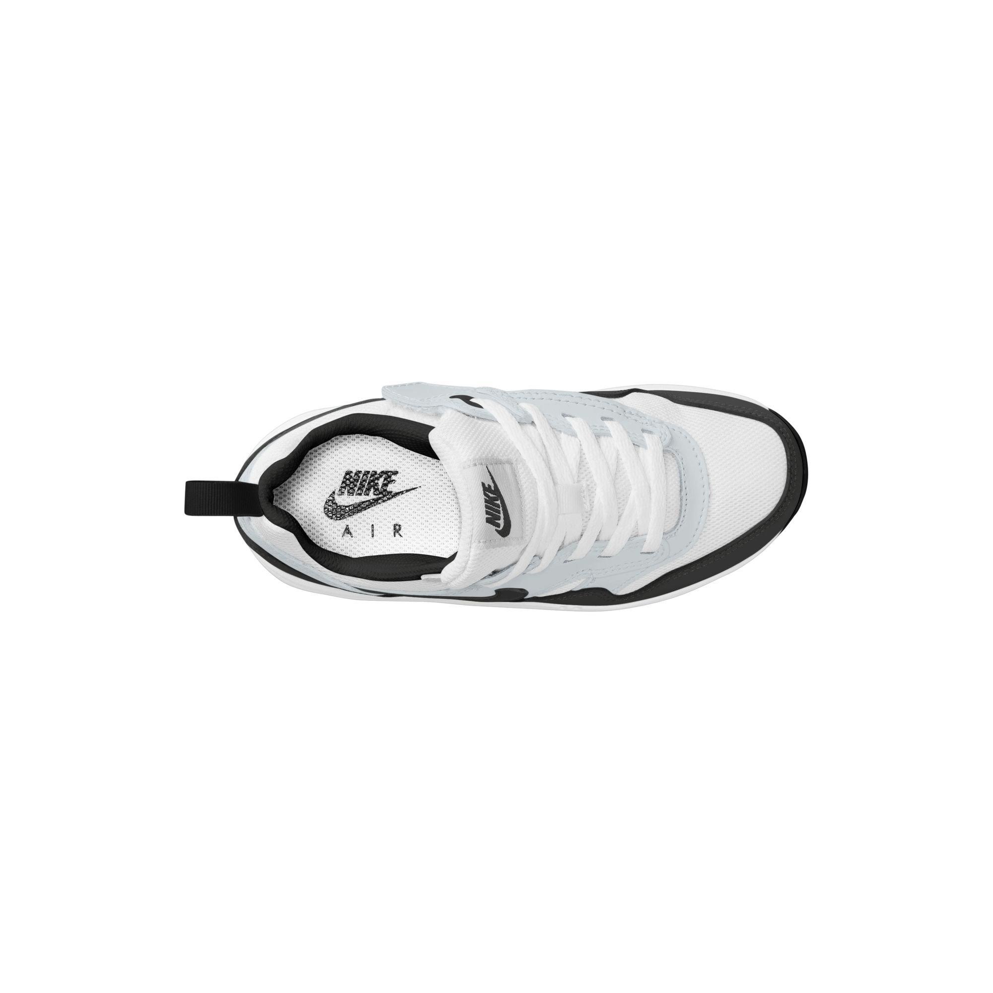 Nike Air Max 1 EasyOn Preschool Boys' White/Black/Pure Platinum Shoe