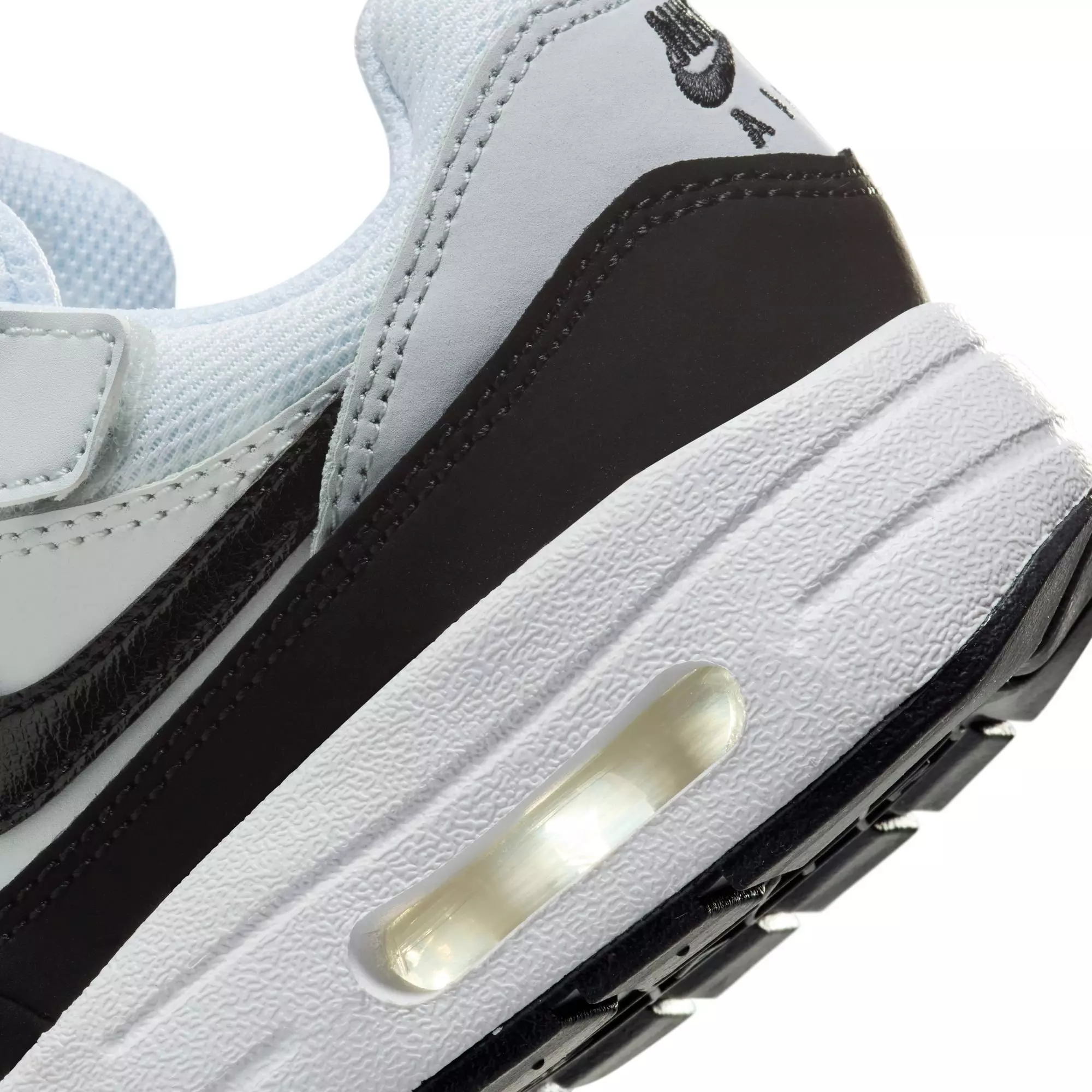 Nike Air Max 1 EasyOn "White/Black/Pure Platinum" Preschool Boys' Shoe - WHITE/BLACK