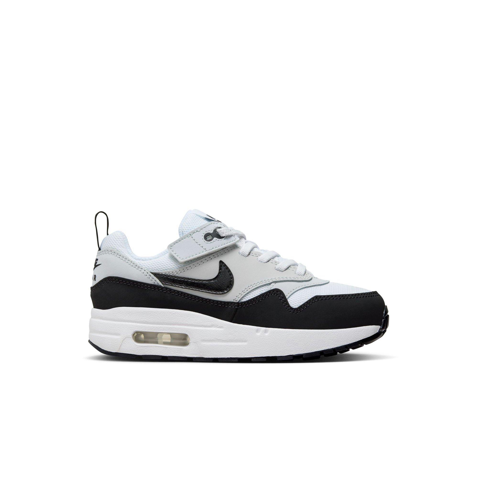 Nike Air Max 1 EasyOn "White/Black/Pure Platinum" Preschool Boys' Shoe - WHITE/BLACK