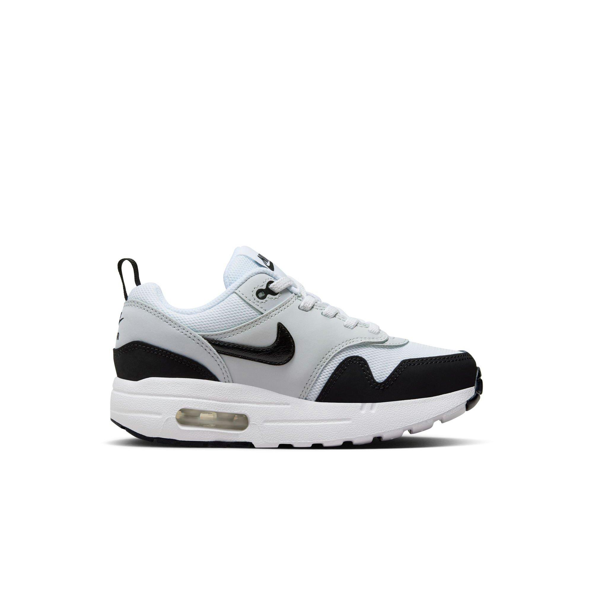 Nike Air Max 1 EasyOn Preschool Boys' White/Black/Pure Platinum Shoe