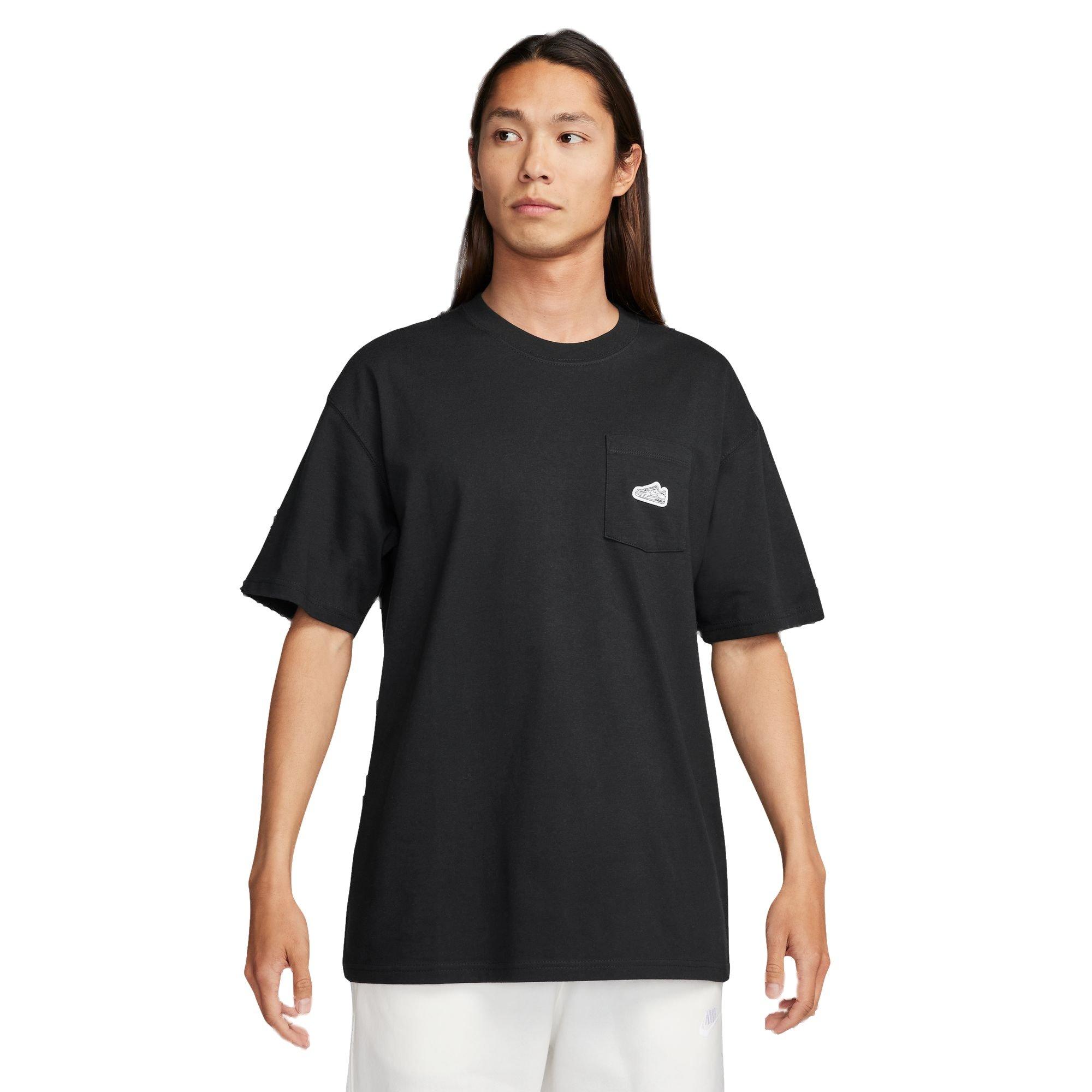 Nike Men's Sportswear Max90 Pocket Patch Tee - BLACK Thumbnail View 1