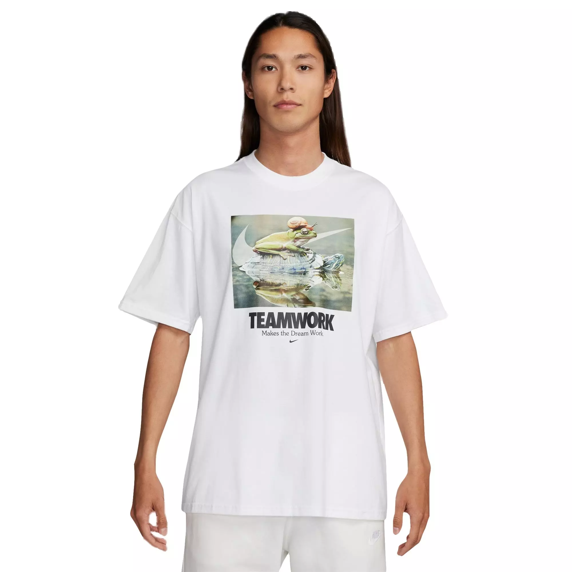 Nike Men's Turtle Teamwork Tee - WHITE