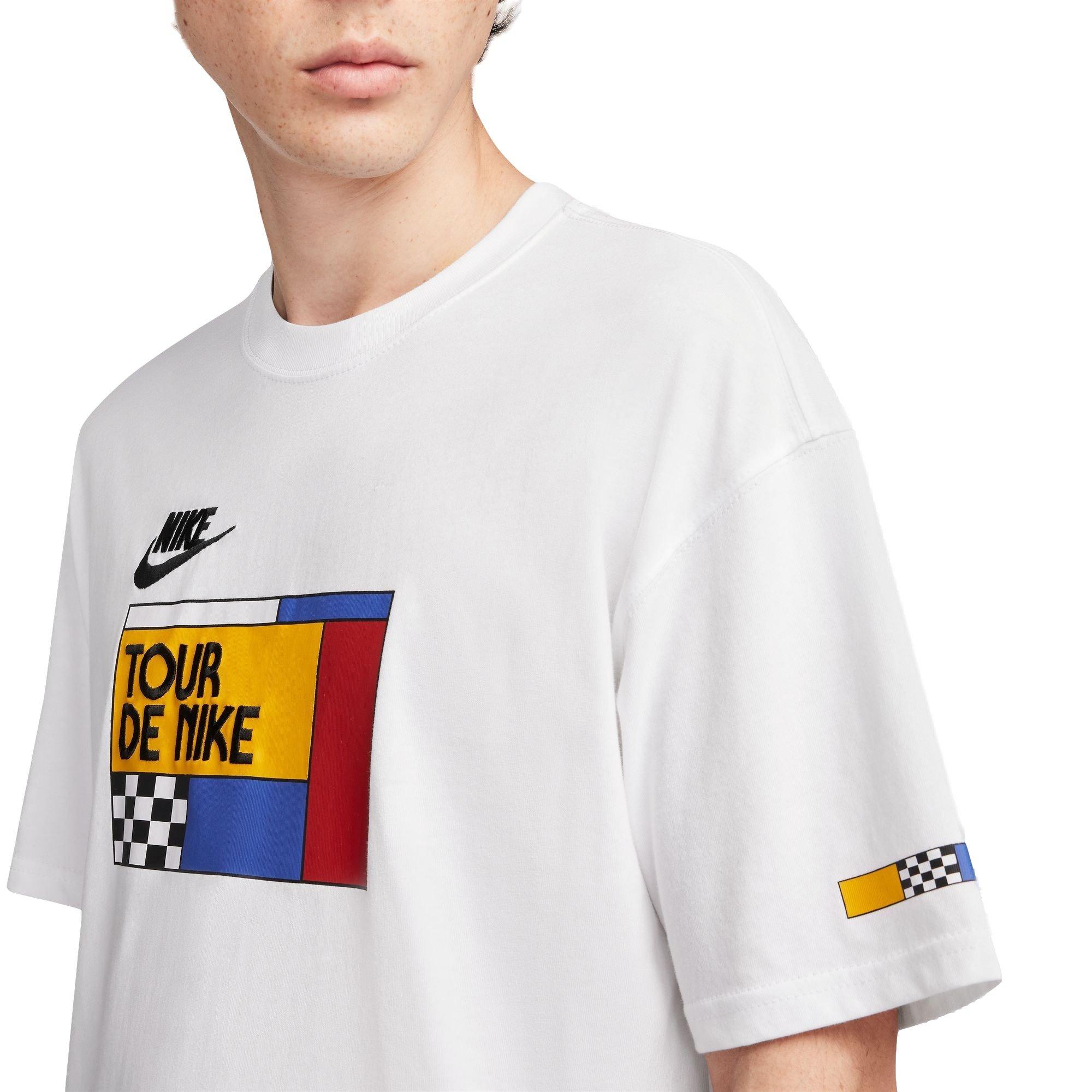 Nike Men's Sportswear Tour De Nike Tee - WHITE Thumbnail View 3