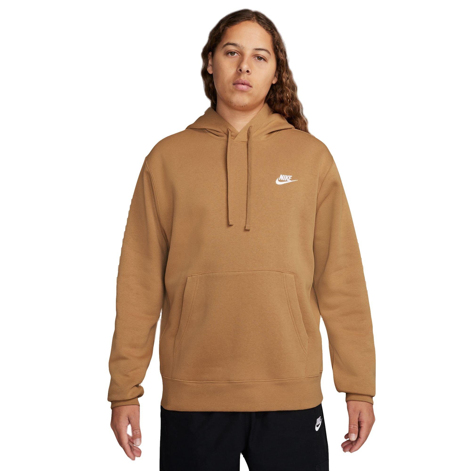 Nike Men's Sportswear Club Fleece Pullover Hoodie-Beige - BEIGE Thumbnail View 1