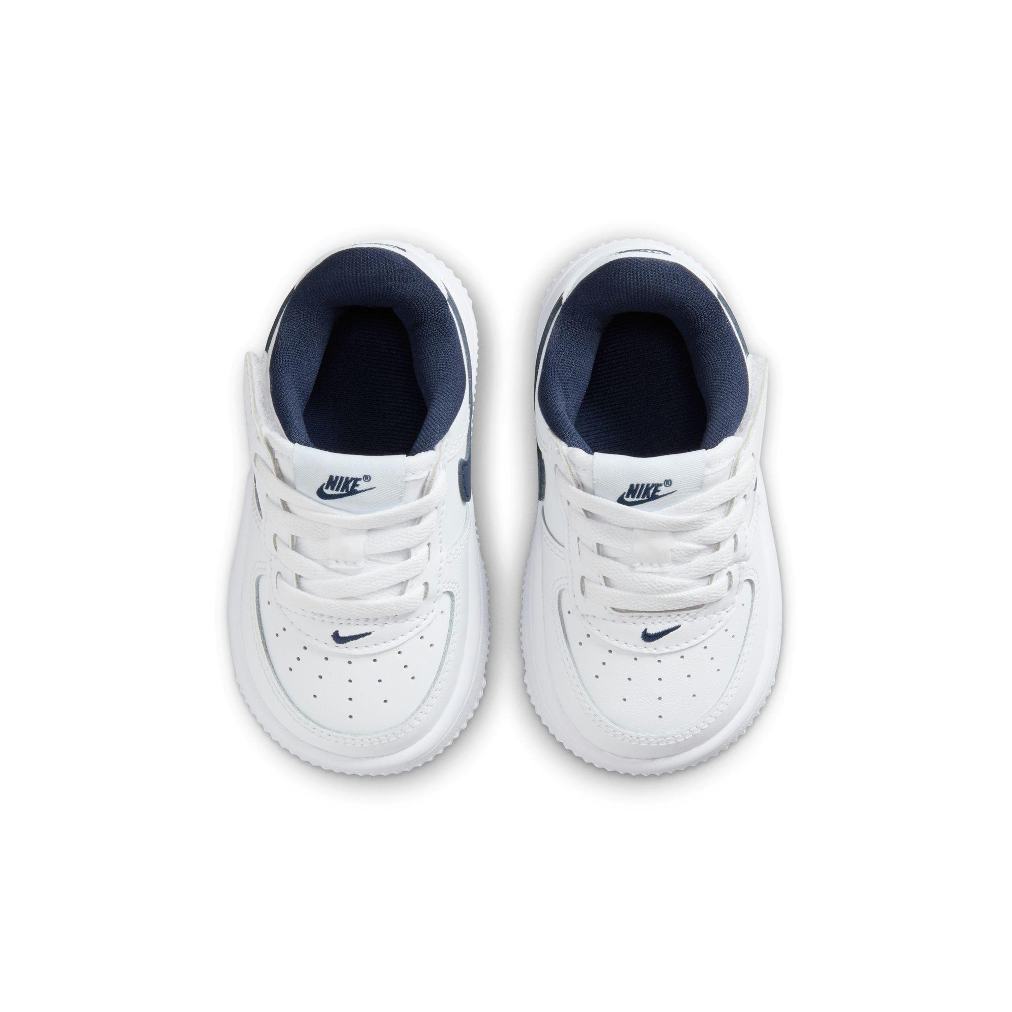 Nike Air Force 1 Low EasyOn Toddler Boys' White/Midnight Navy/Football Grey Shoe