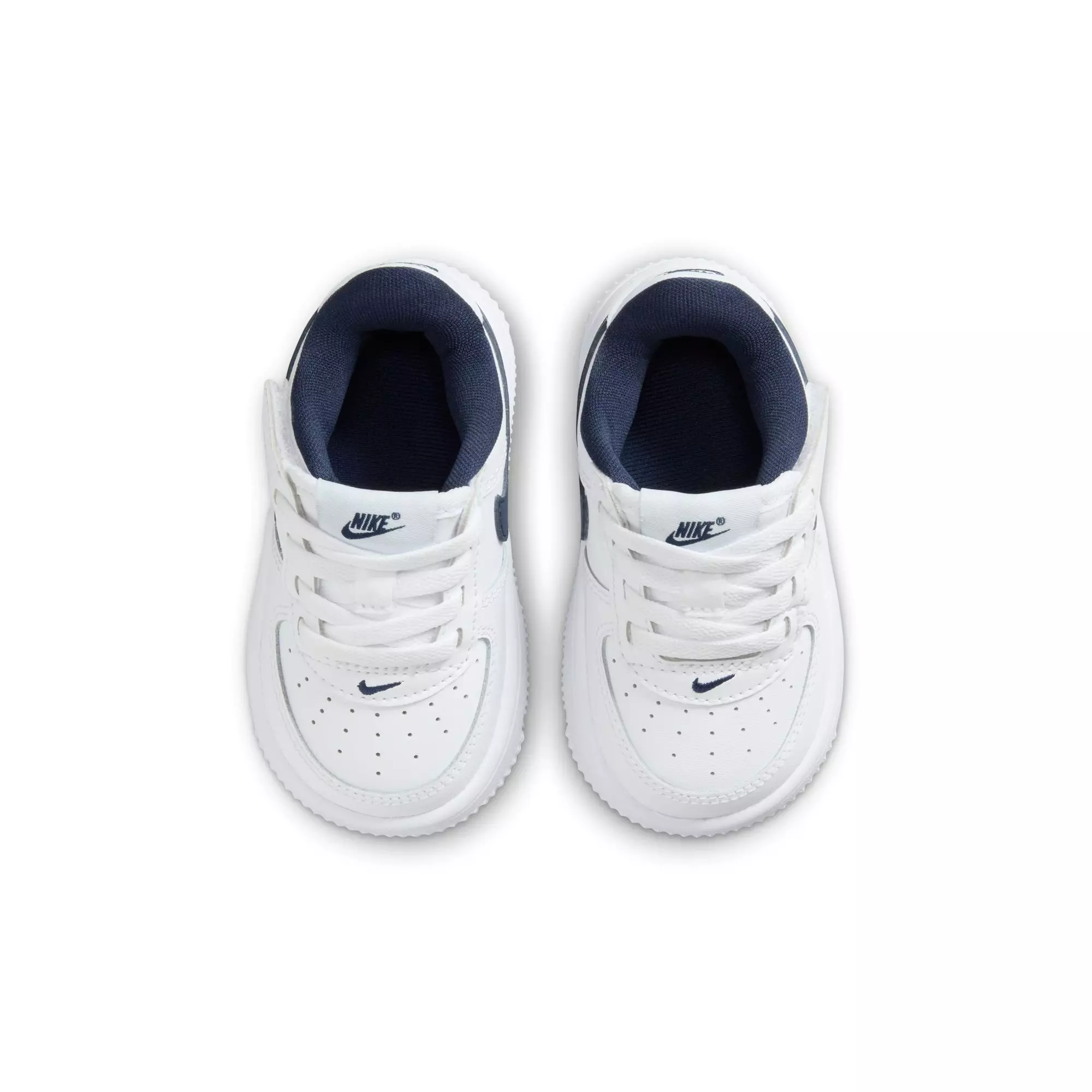 Nike Air Force 1 Low EasyOn "White/Midnight Navy/Football Grey" Toddler Boys' Shoe - WHITE/NAVY