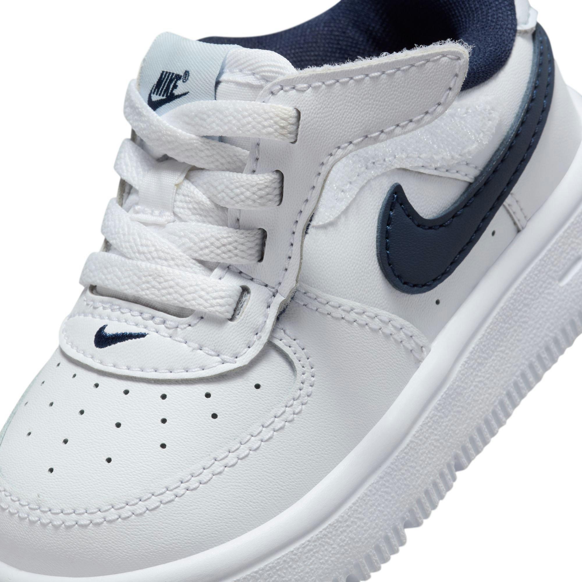 Nike Air Force 1 Low EasyOn Toddler Boys' White/Midnight Navy/Football Grey Shoe