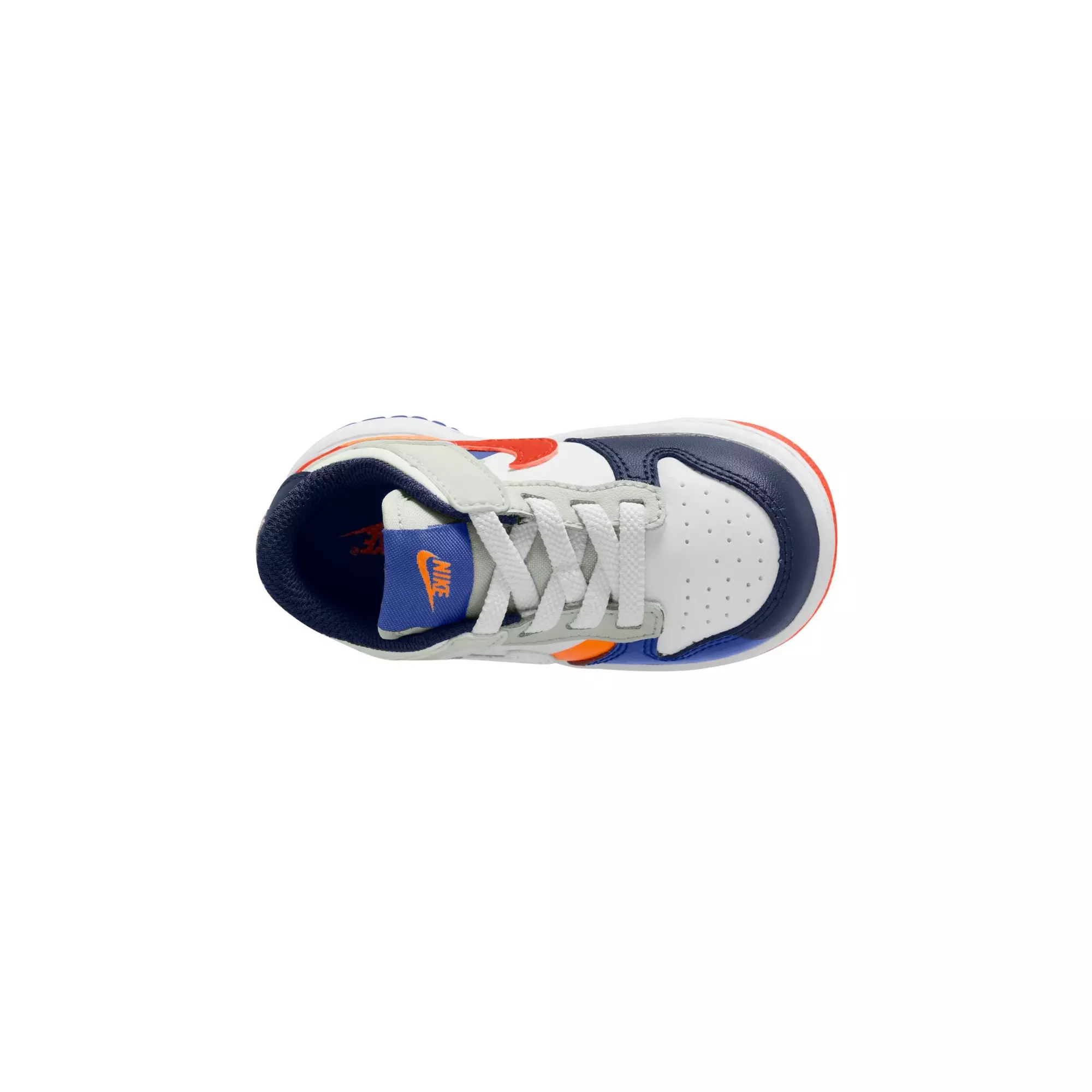 Nike Dunk Low SE "White/Light Silver/Midnight Navy" Toddler Kids' Shoe - WHITE/MULTI