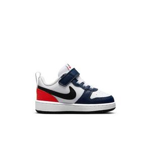 Nike Court Borough Low 2 "White/Black/Midnight Navy" Toddler Boys' Shoe