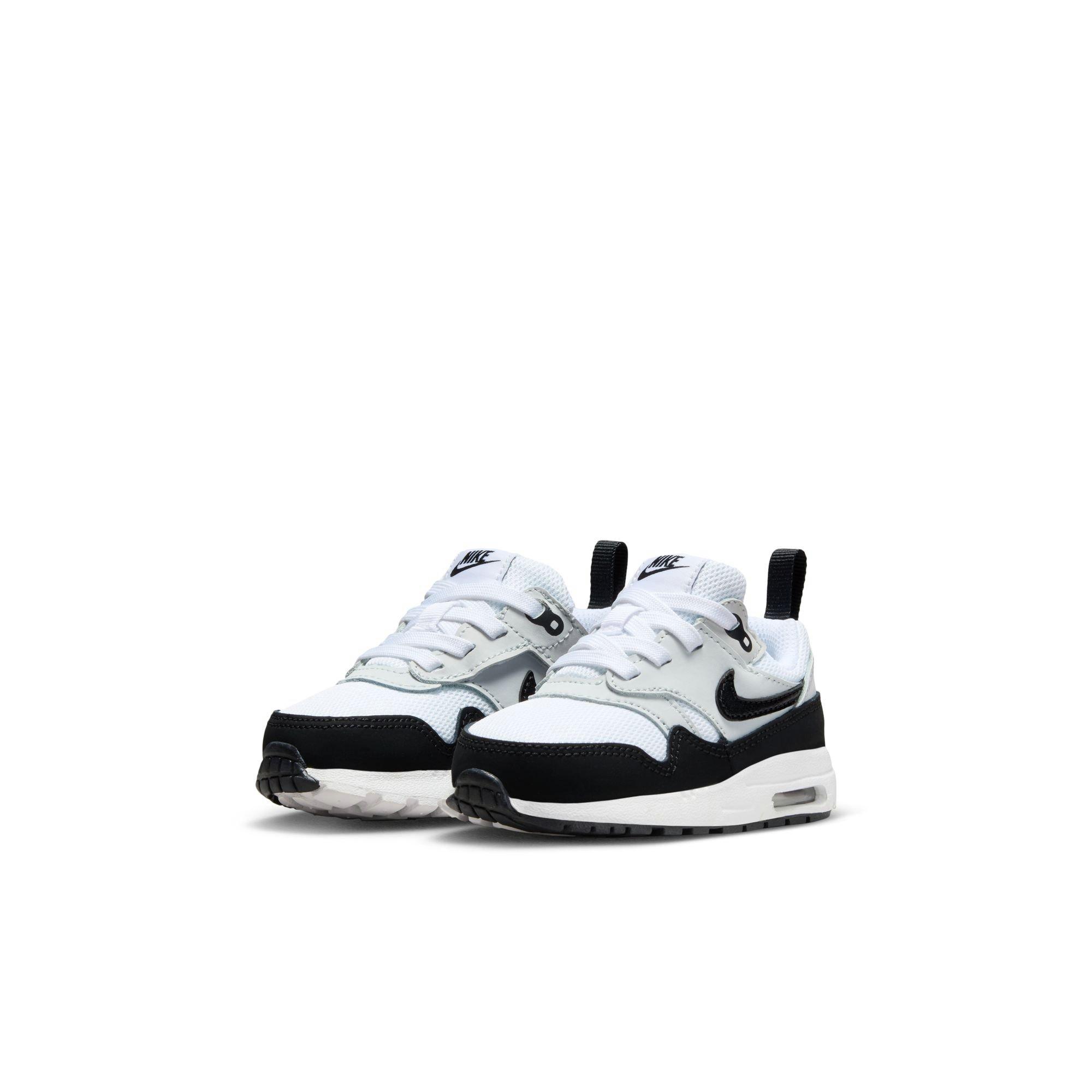 Nike Air Max 1 EasyOn Toddler Boys' White/Black/Pure Platinum Shoe