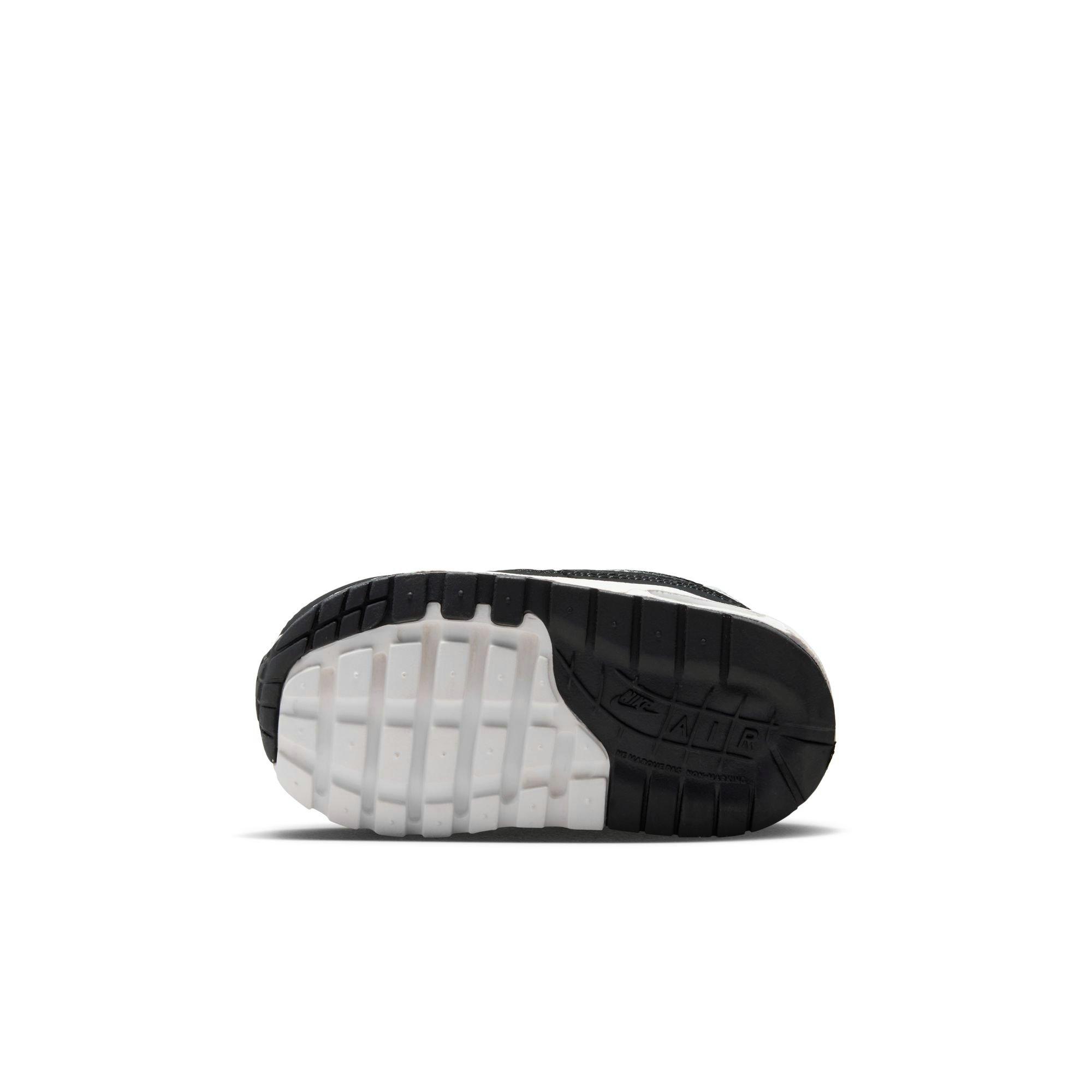 Nike Air Max 1 EasyOn Toddler Boys' "White/Black/Pure Platinum" Shoe