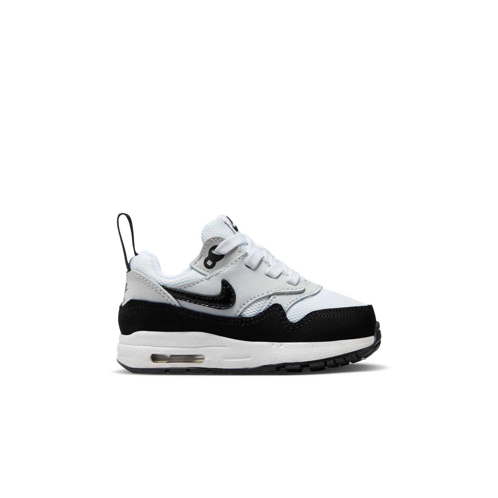 Nike Air Max 1 EasyOn "White/Black/Pure Platinum" Toddler Boys' Shoe - WHITE/BLACK