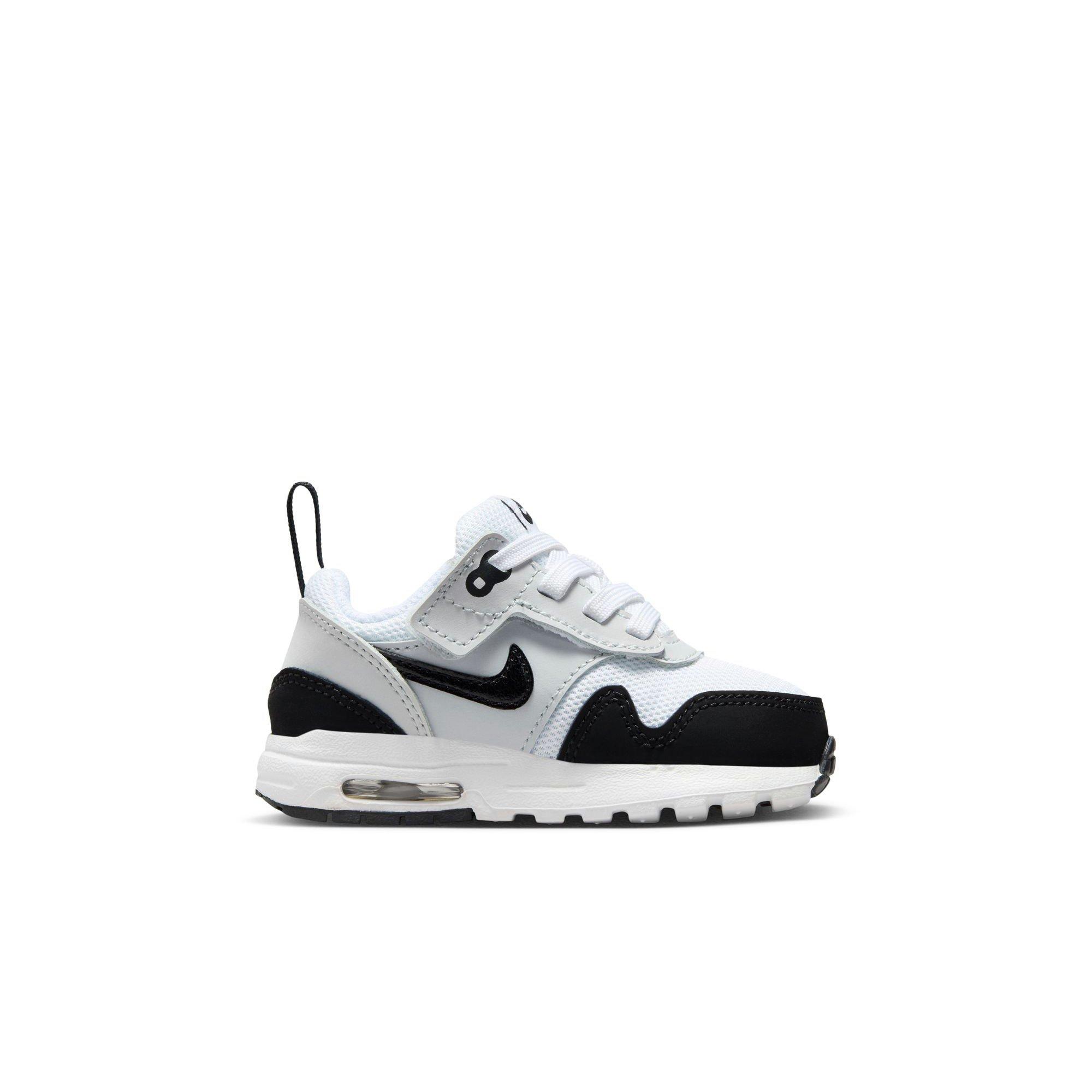 Nike Air Max 1 EasyOn Toddler Boys' "White/Black/Pure Platinum" Shoe