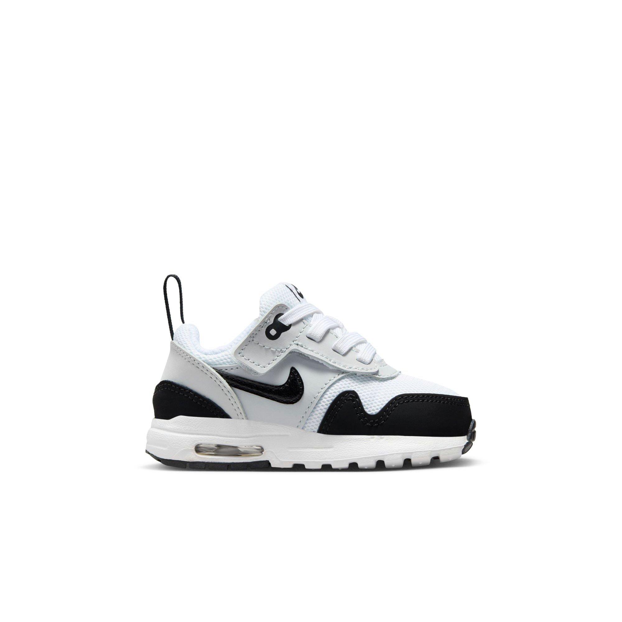 Nike Air Max 1 EasyOn Toddler Boys' White/Black/Pure Platinum Shoe