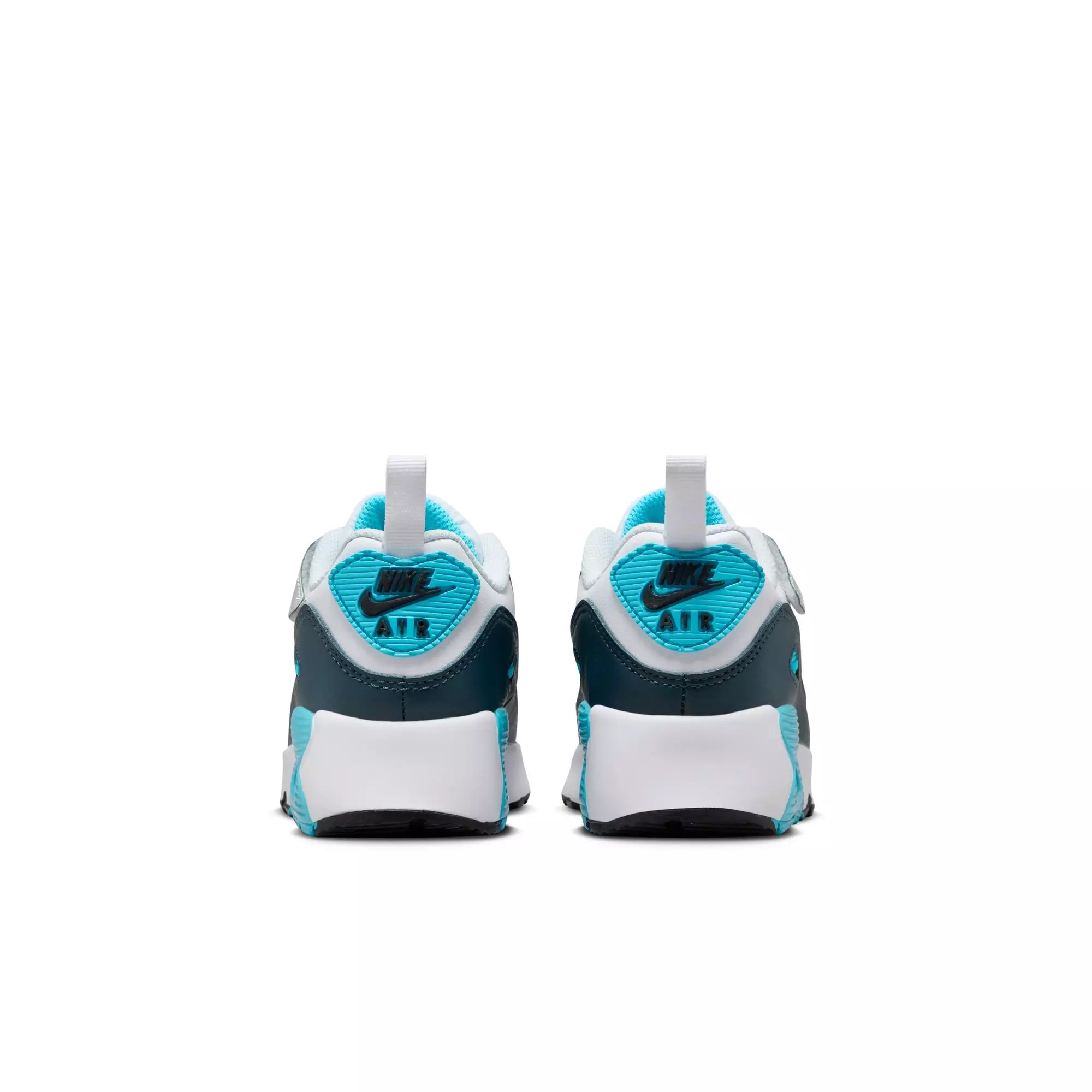 Nike Air Max 90 EasyOn "White/Wolf Grey/Baltic Blue" Toddler Boys' Shoe - WHITE/GREY