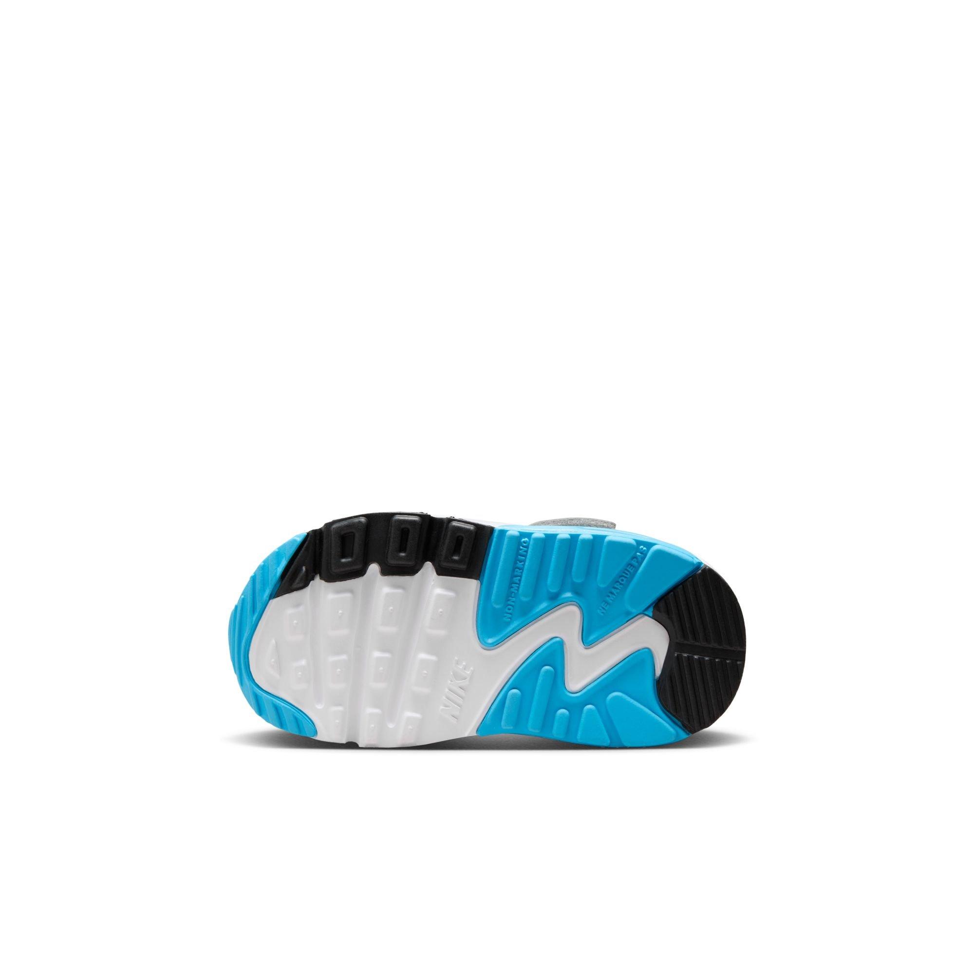 Nike Air Max 90 EasyOn "White/Wolf Grey/Baltic Blue/Armory Navy" Toddler Boys' Shoe