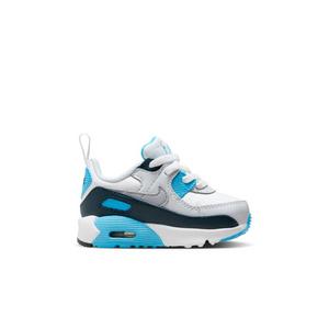 Nike Air Max 90 EasyOn "White/Wolf Grey/Baltic Blue/Armory Navy" Toddler Boys' Shoe