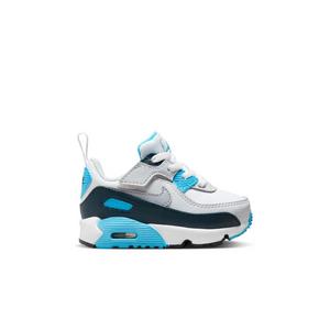 Nike Air Max 90 EasyOn "White/Wolf Grey/Baltic Blue/Armory Navy" Toddler Boys' Shoe