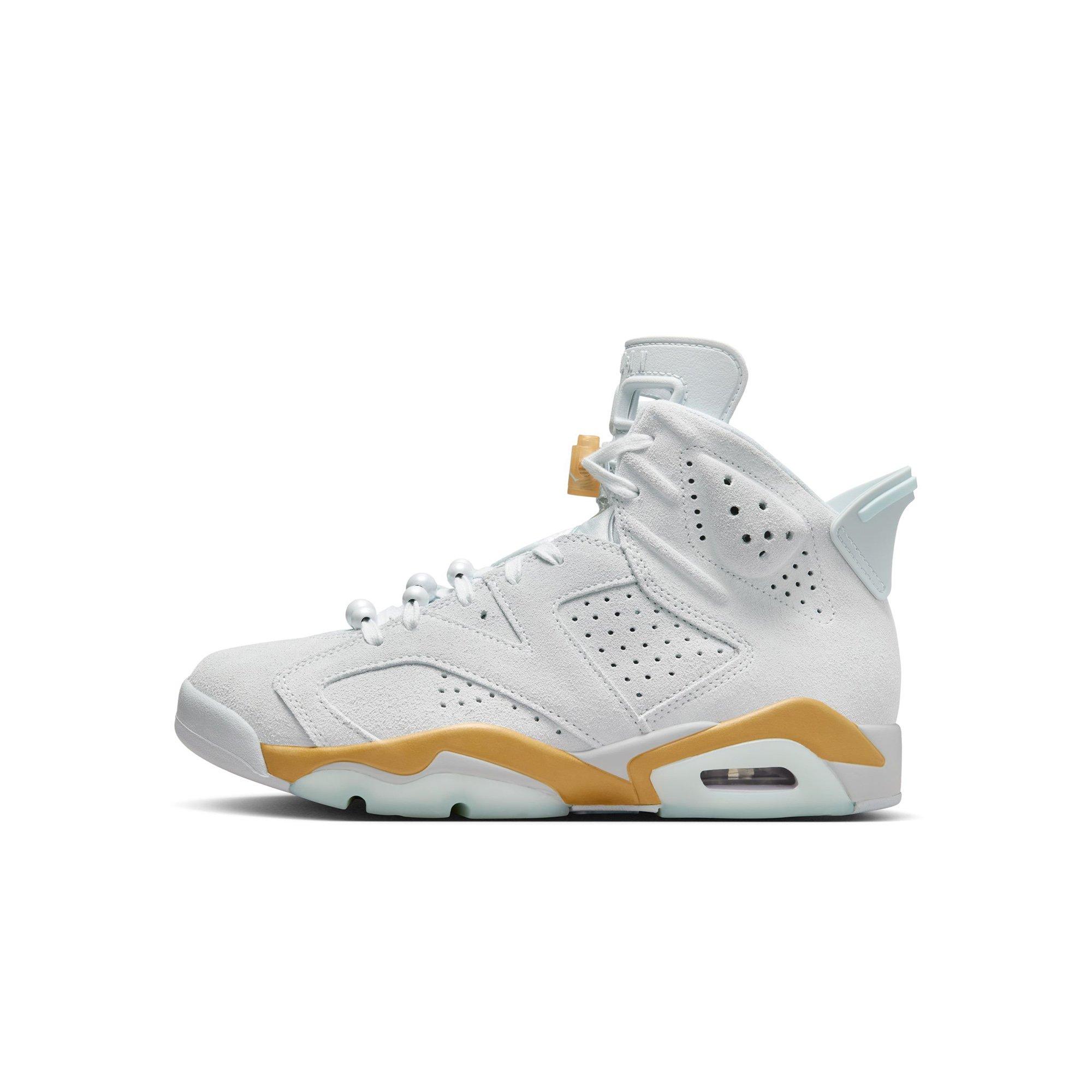 Jordan 6 Retro "Pearl" Women's Shoe - PURE PLATINUM/GLACIER BLUE/METALLIC GOLD Thumbnail View 8
