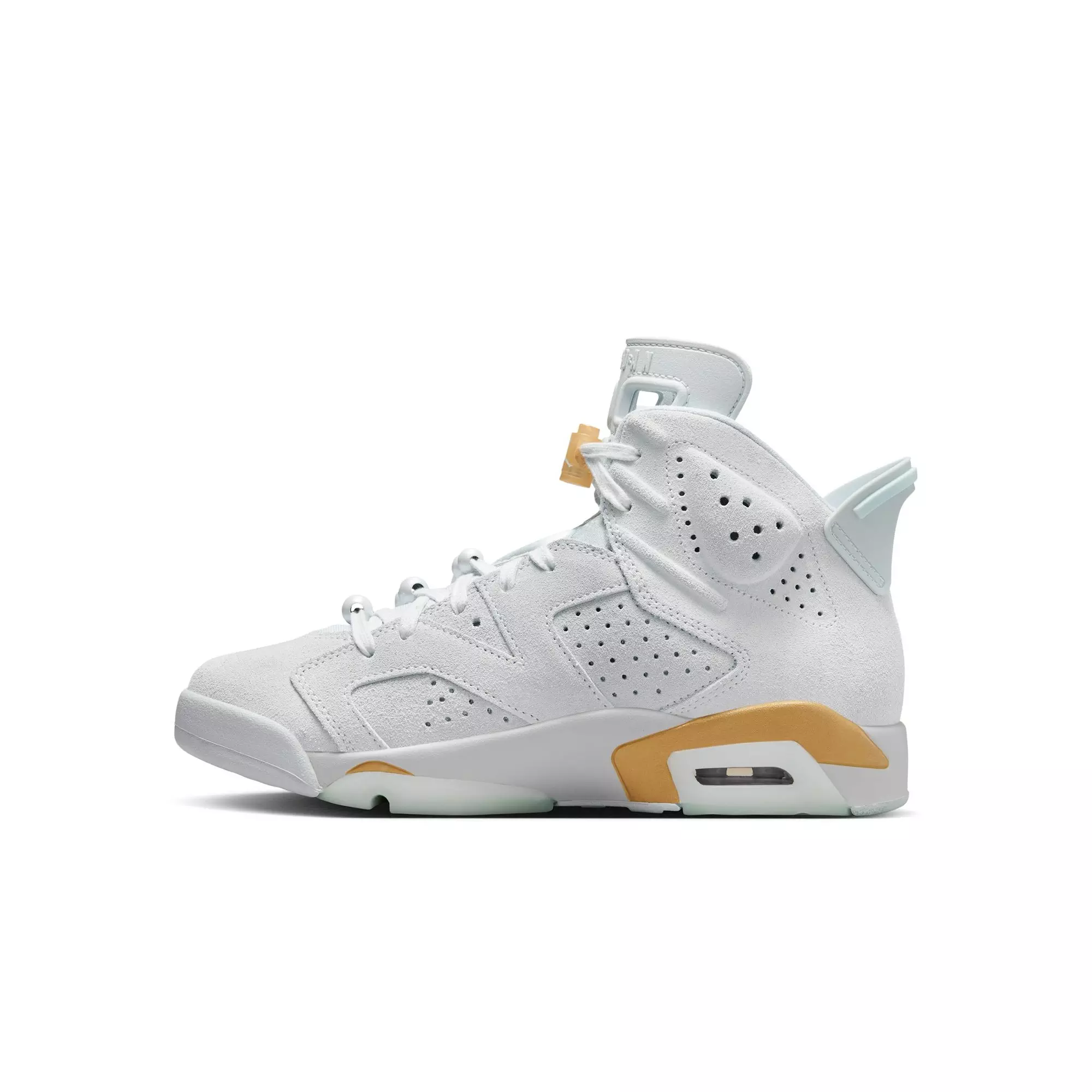 Jordan 6 Retro "Pearl" Women's Shoe - PURE PLATINUM/GLACIER BLUE/METALLIC GOLD