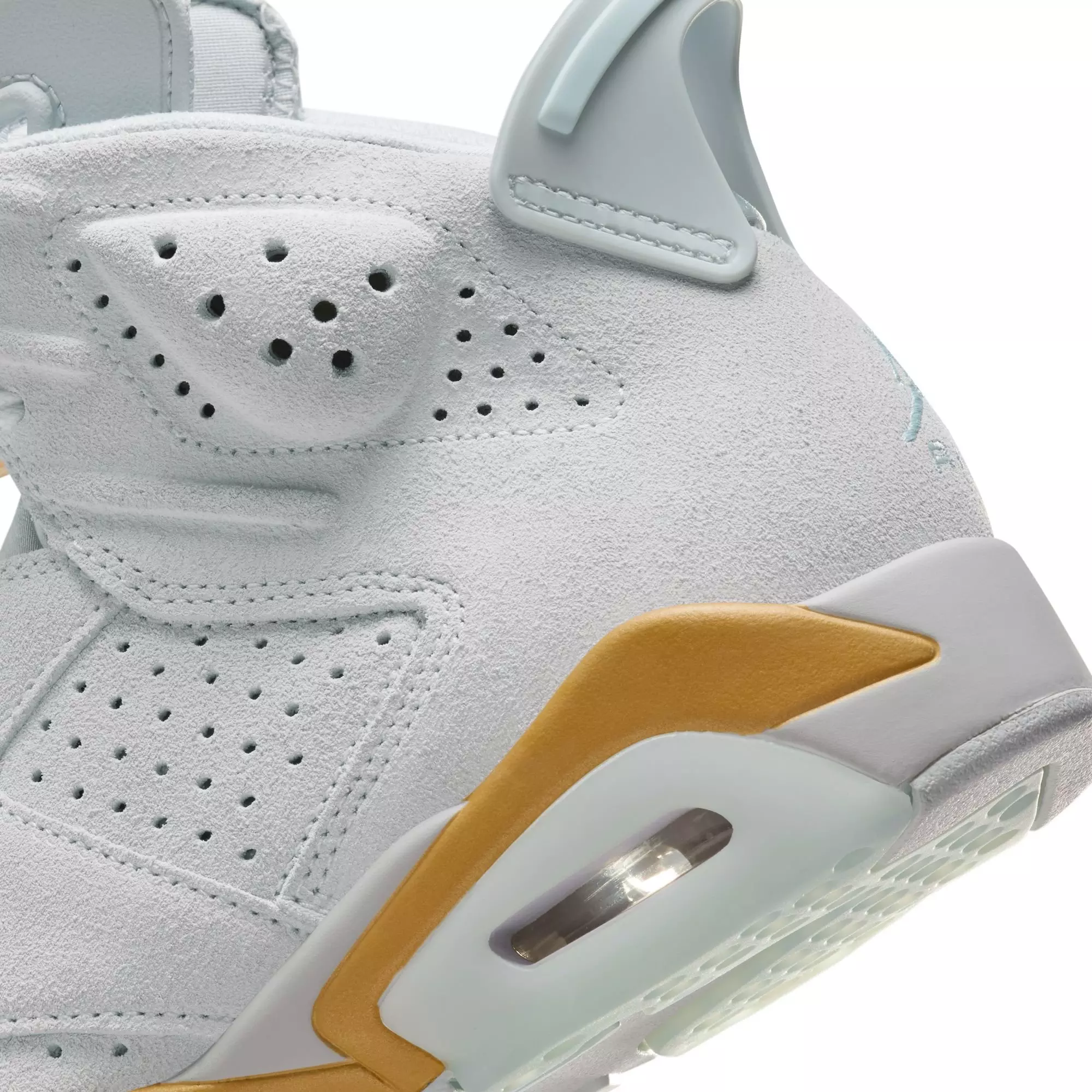 Jordan 6 Retro "Pearl" Women's Shoe - PURE PLATINUM/GLACIER BLUE/METALLIC GOLD