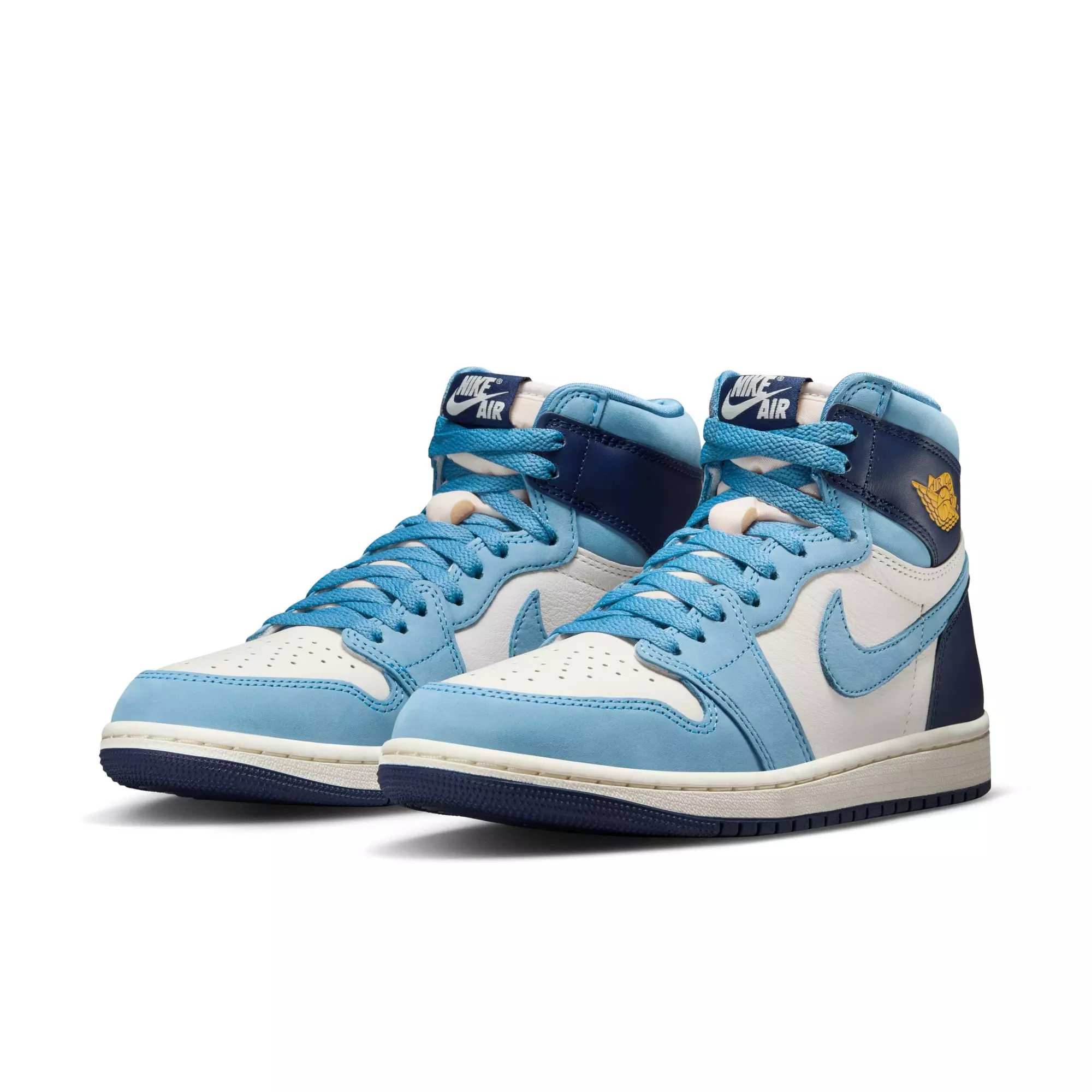 Jordan 1 Retro High OG "First in Flight" Women's Shoe - UNIVERSITY BLUE/UNIVERSITY GOLD/SAIL