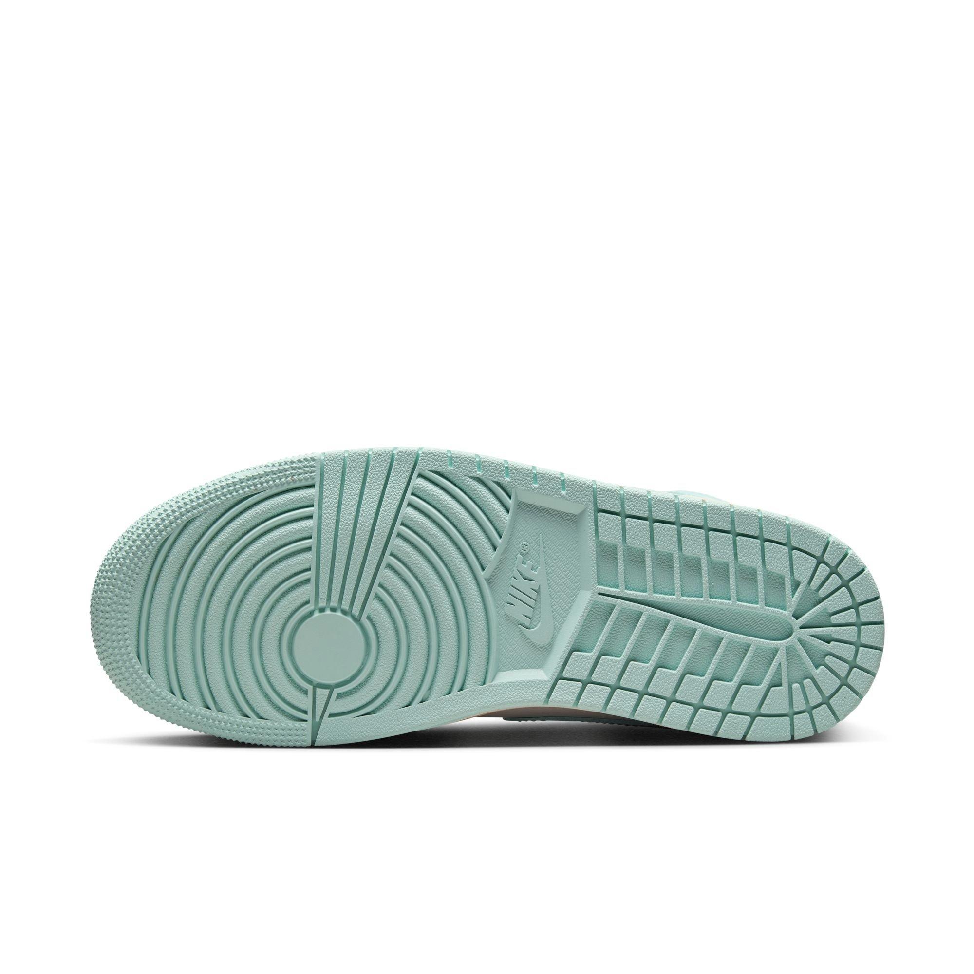 Jordan 1 Mid "Sail/Light Dew/Muslin" Women's Shoe - LT BLUE/BEIGE Thumbnail View 6