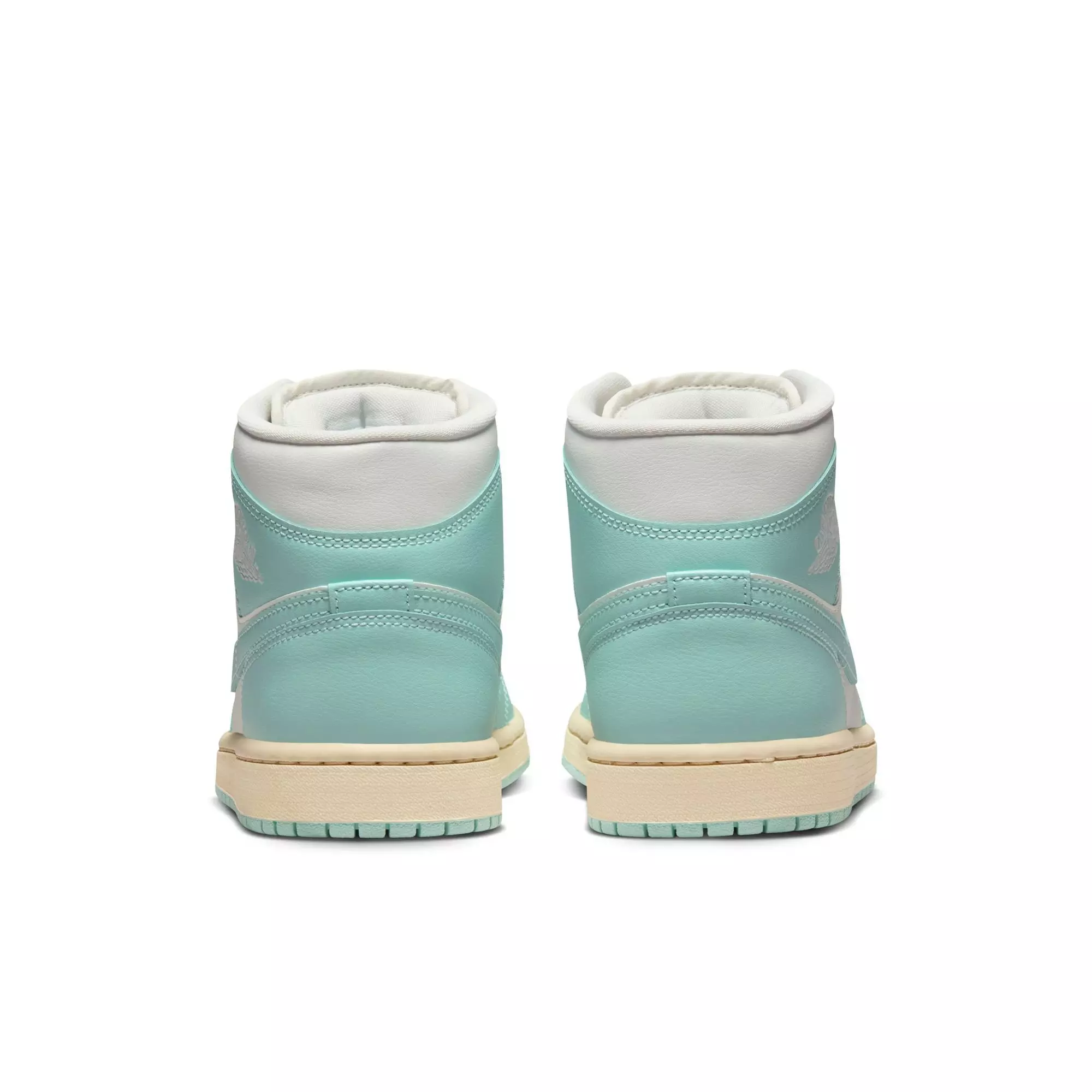 Jordan 1 Mid "Sail/Light Dew/Muslin" Women's Shoe - LT BLUE/BEIGE