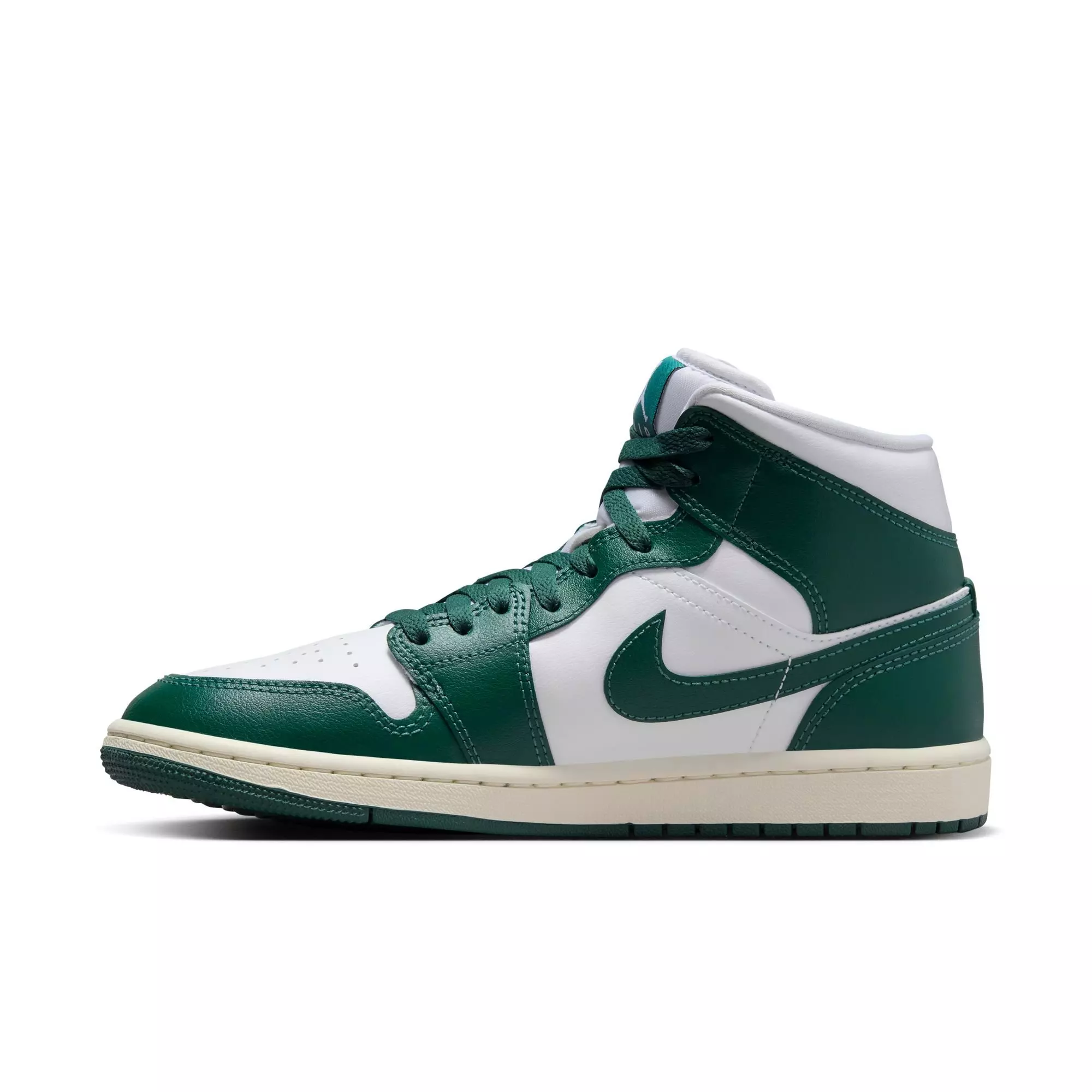 Jordan 1 Mid "White/Oxidized Green/Sail" Women's Shoe - WHITE/GREEN