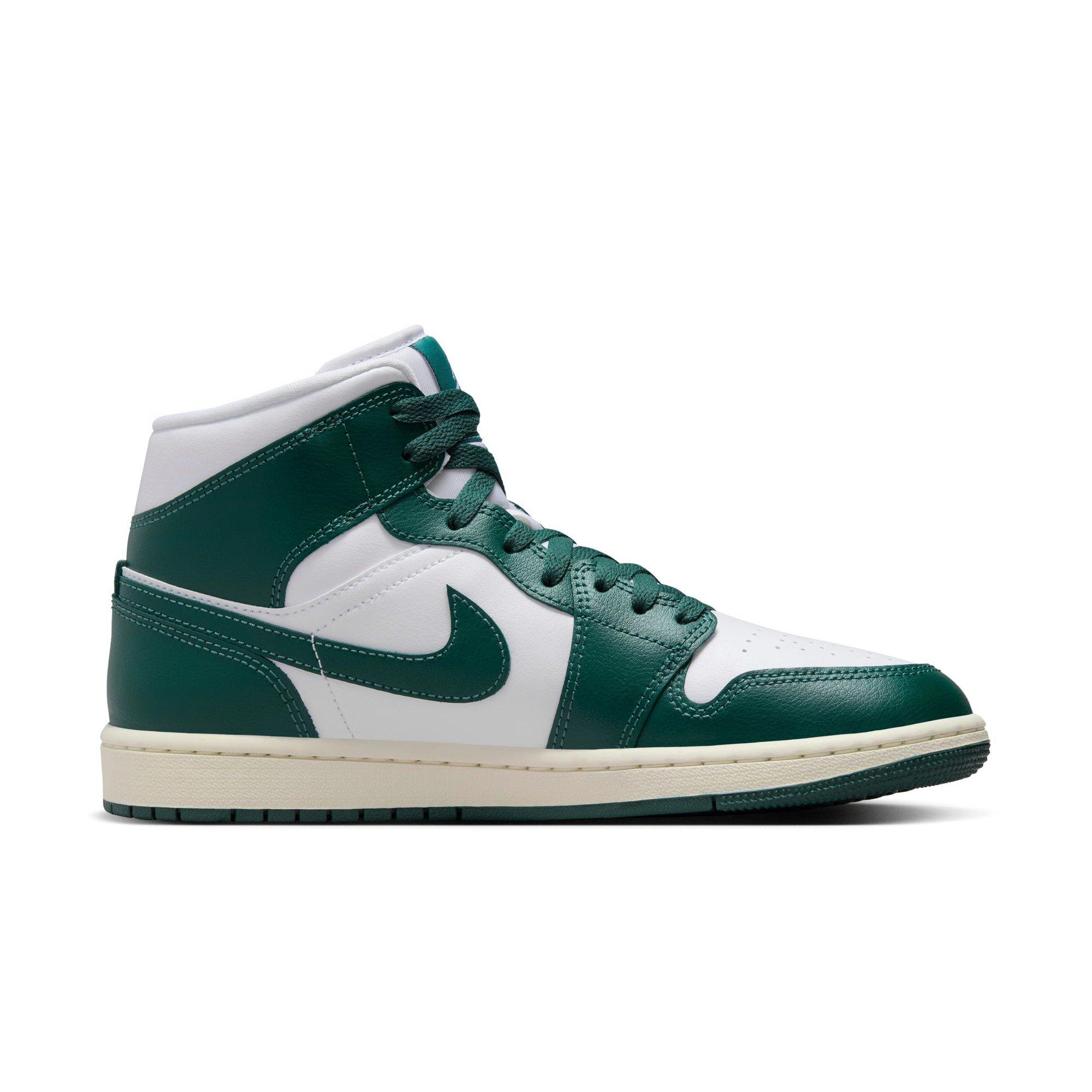 Jordan 1 Mid Women's "White/Oxidized Green/Sail" Shoe