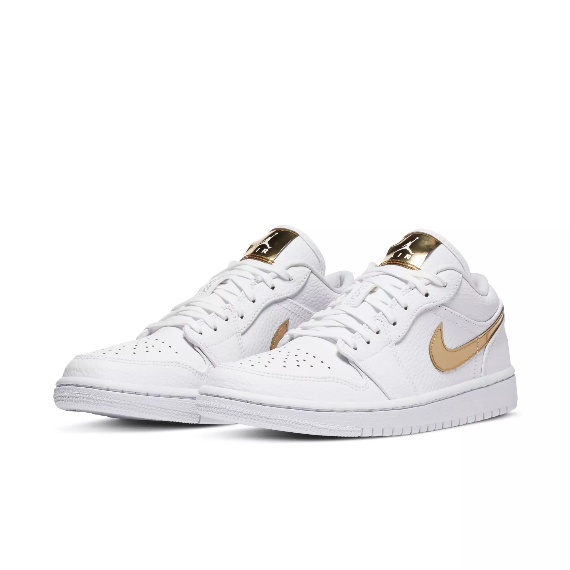 Jordan 1 Low SE "White/Metallic Gold/White" Women's Shoe - WHITE/GOLD