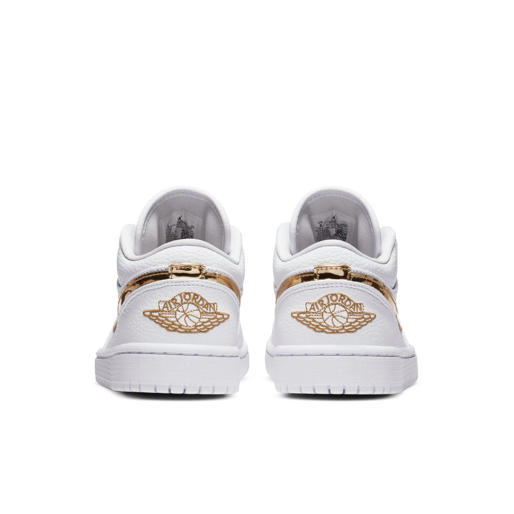 Jordan 1 Low SE Women's "White/Metallic Gold/White" Shoe