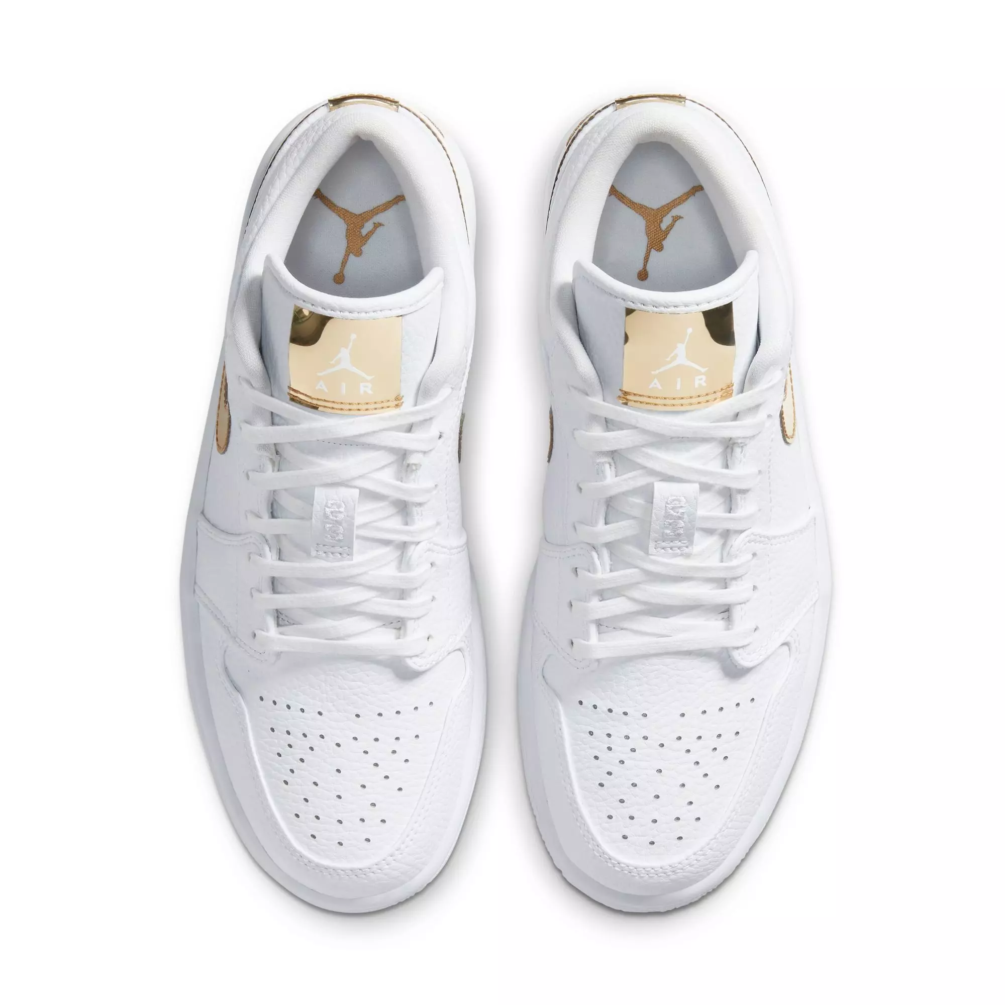 Jordan 1 Low SE "White/Metallic Gold/White" Women's Shoe - WHITE/GOLD