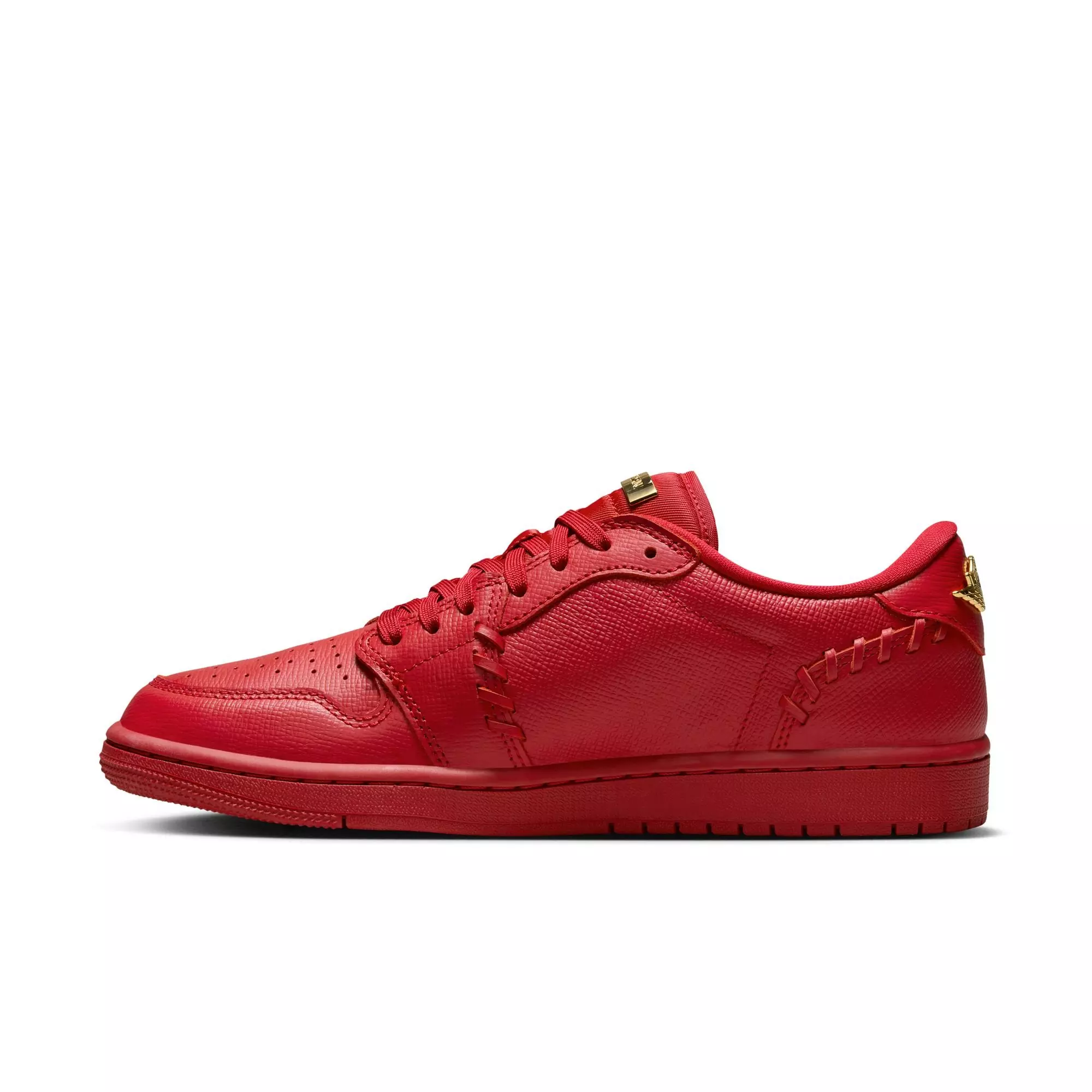 Jordan 1 Low Method of Make "Gym Red/Metalic Gold" Women's Shoe - RED/GOLD