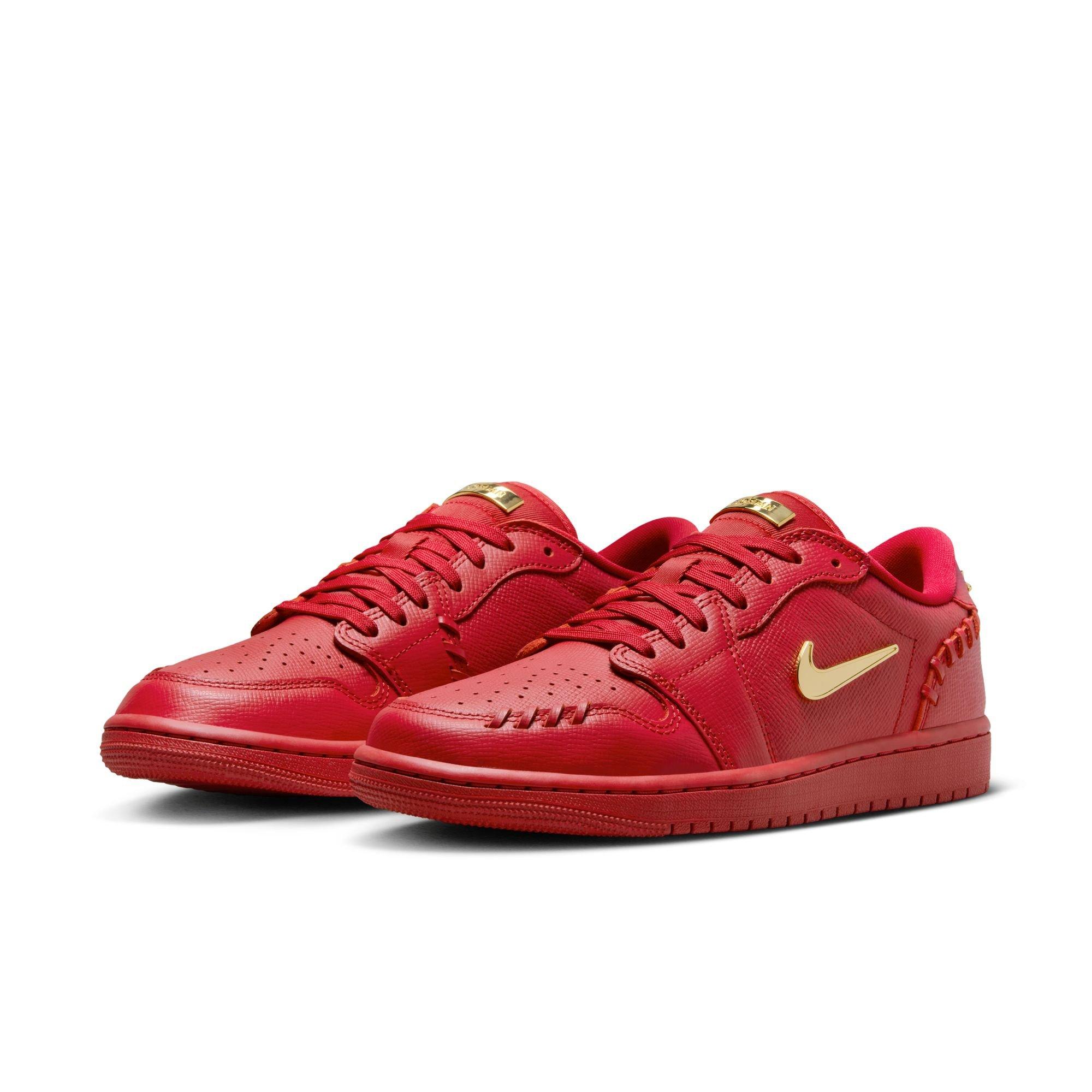 Jordan 1 Low Method of Make "Gym Red/Metalic Gold" Women's Shoe - RED/GOLD Thumbnail View 5