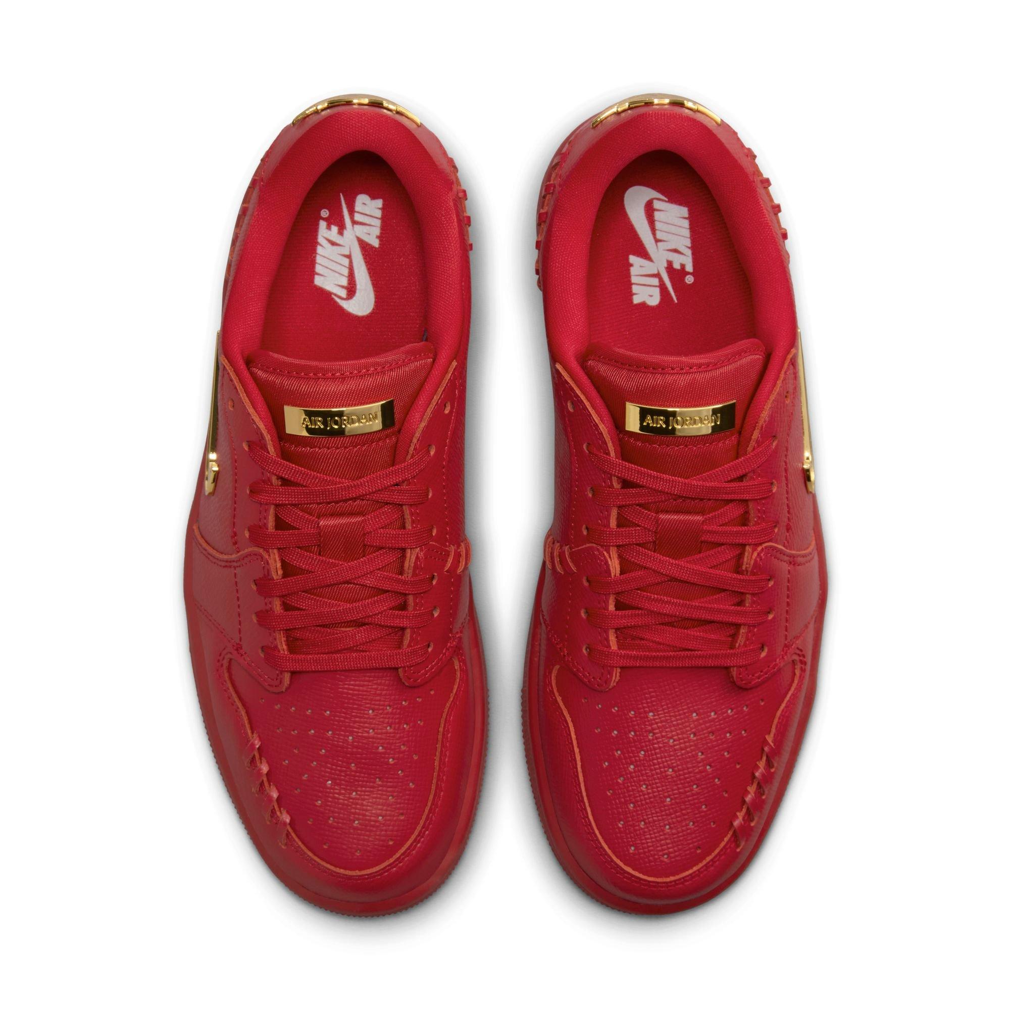 Jordan 1 Low Method of Make "Gym Red/Metalic Gold" Women's Shoe - RED/GOLD Thumbnail View 6
