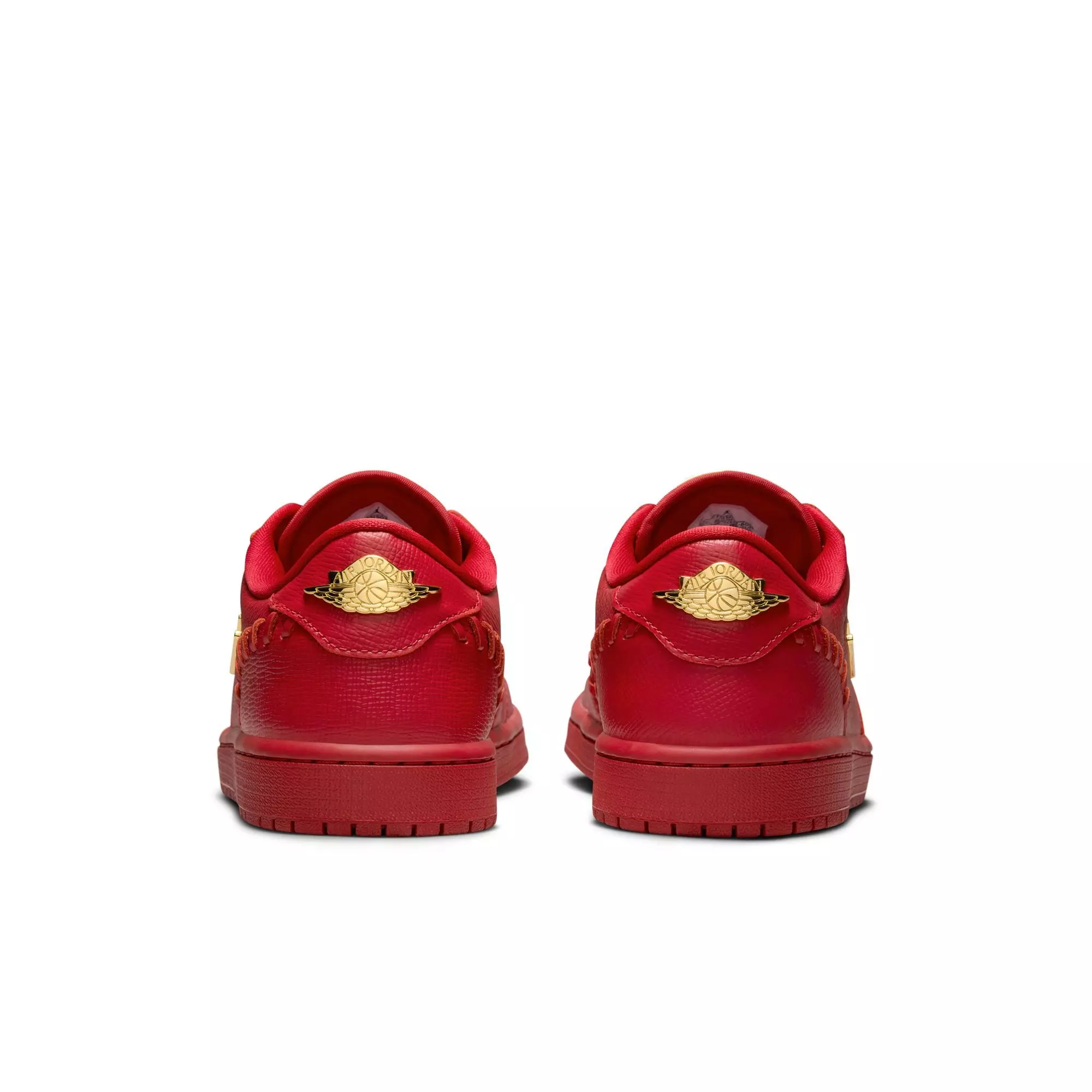 Jordan 1 Low Method of Make "Gym Red/Metalic Gold" Women's Shoe - RED/GOLD